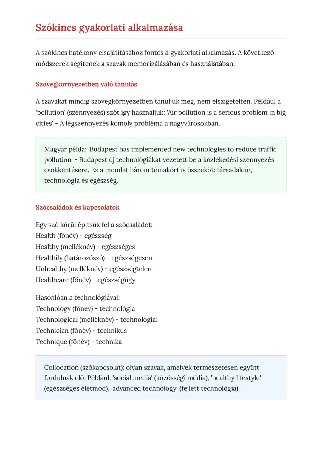 Angol szókincs bővítése:
társadalom, technológia, egészség
Gyakorlati szókincs fejlesztése három kulcsfontosságú témakörben
Angol • Grade 10