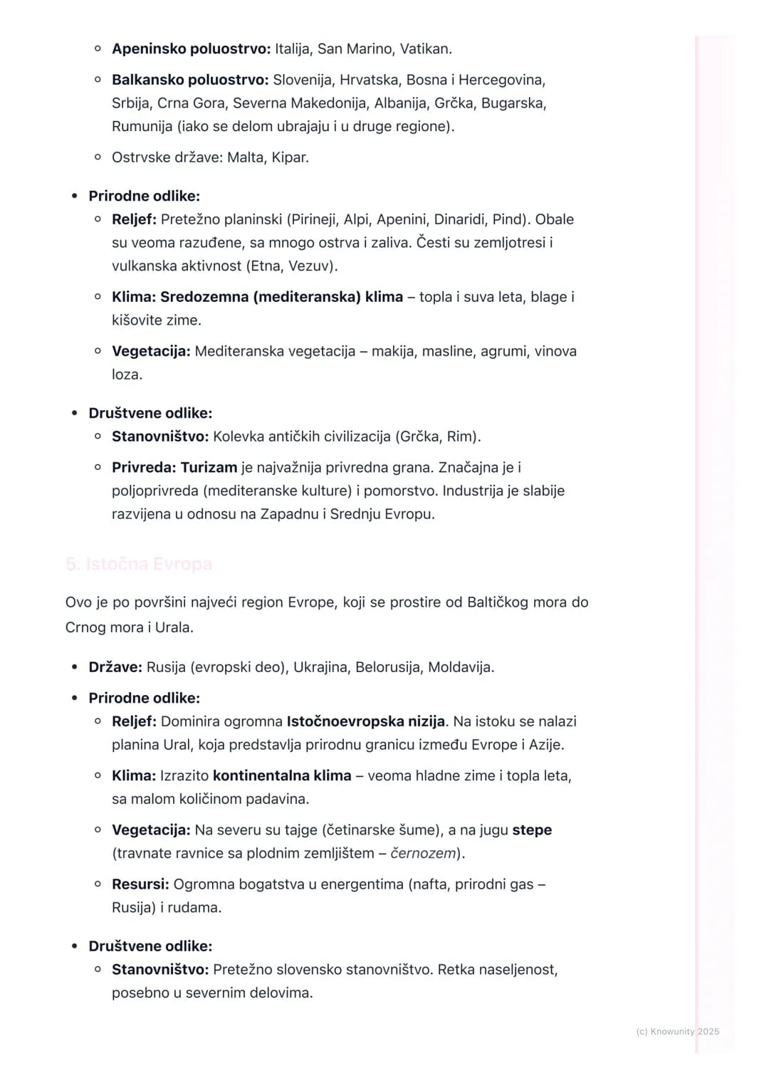# Regioni Evrope

Uvod u regionalnu podelu Evrope

Evropa je kontinent sa velikom raznolikošću u pogledu prirode, stanovništva,
kulture i pr