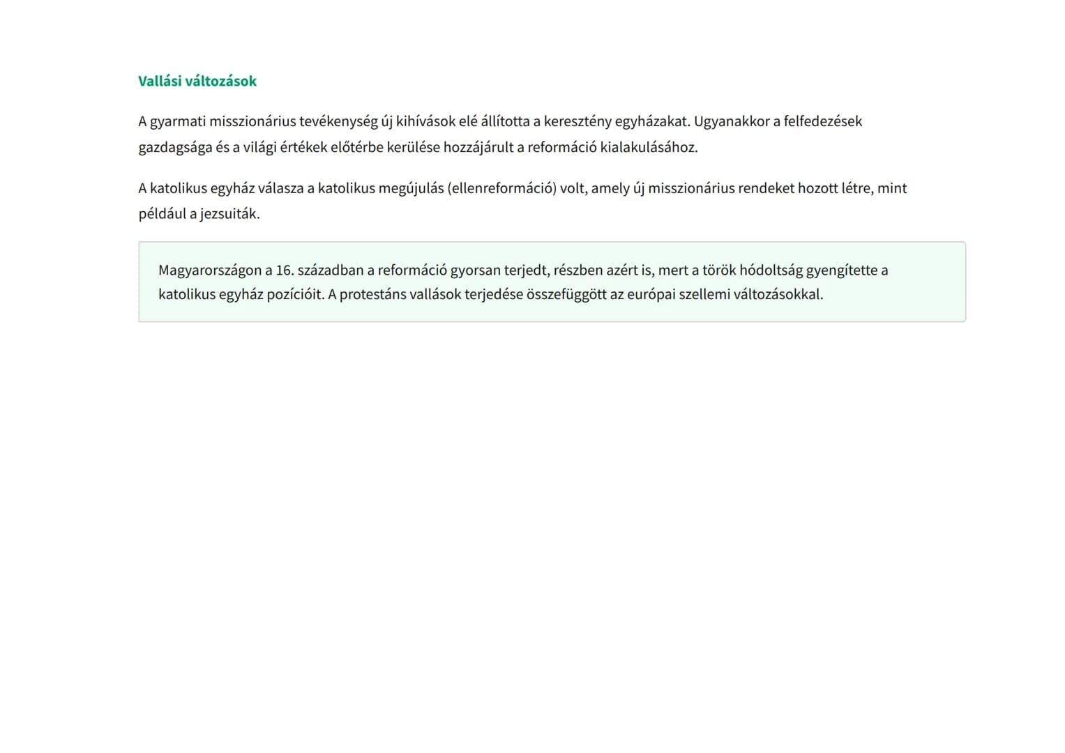 A nagy földrajzi felfedezések következményei Európában
és a világban
A felfedezések gazdasági, társadalmi és kulturális hatásai
Történelem •