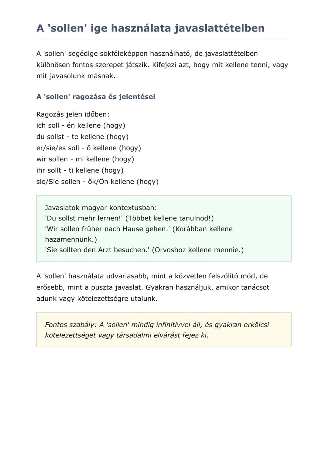 Felszólító mód és javaslattétel
németül
Kommunikációs helyzetek és nyelvtani fejlesztés gyakorlati példákkal
Német • Grade 8 • Hungary
Mit f