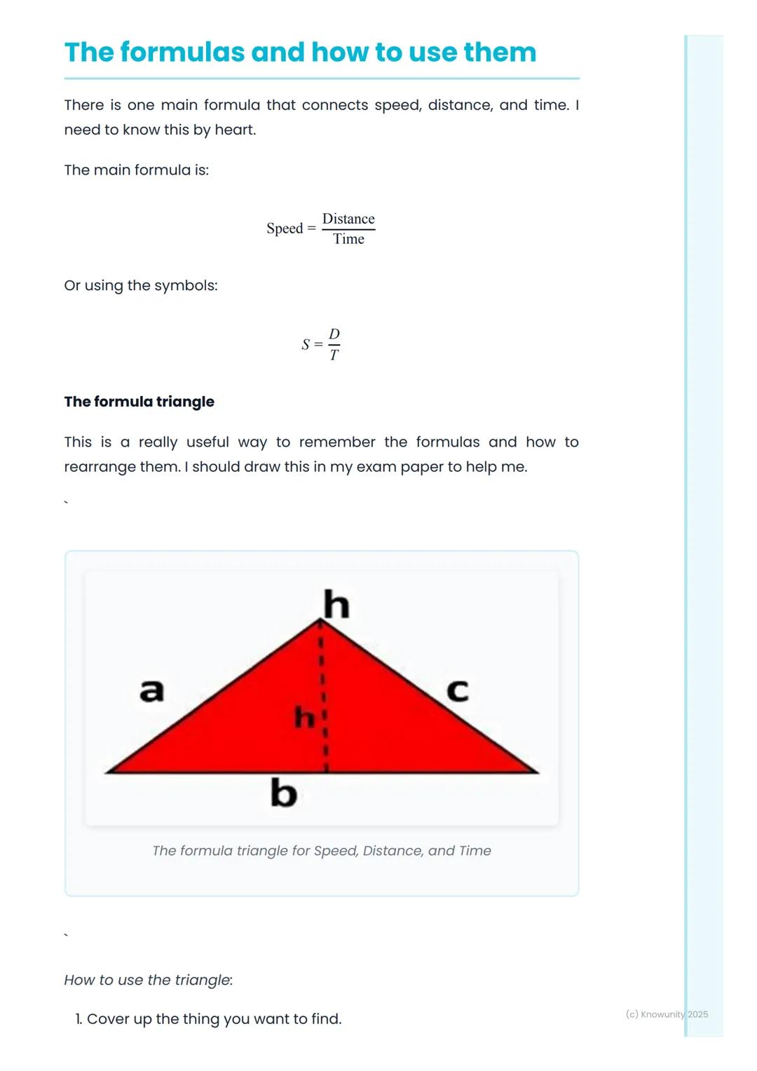 # Speed, Distance, and Time

What is speed, distance and time?

This is about how we describe motion. When something moves, we can
measure h