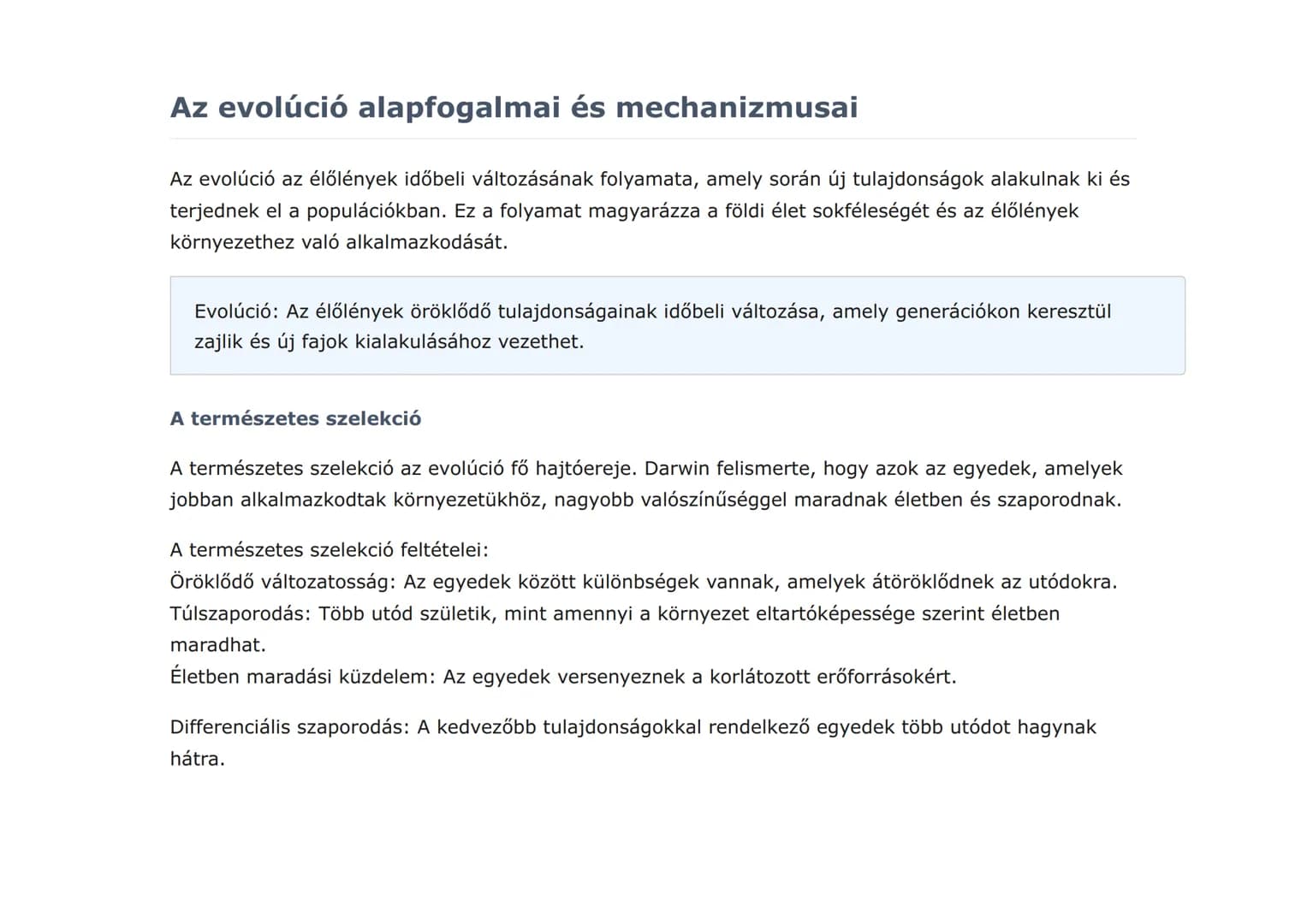 Az élővilág szerveződési szintjei és evolúció
Az élőlények szerveződése és evolúciós folyamatok megértése
Biológia • Grade 9 • Hungary
Tanul