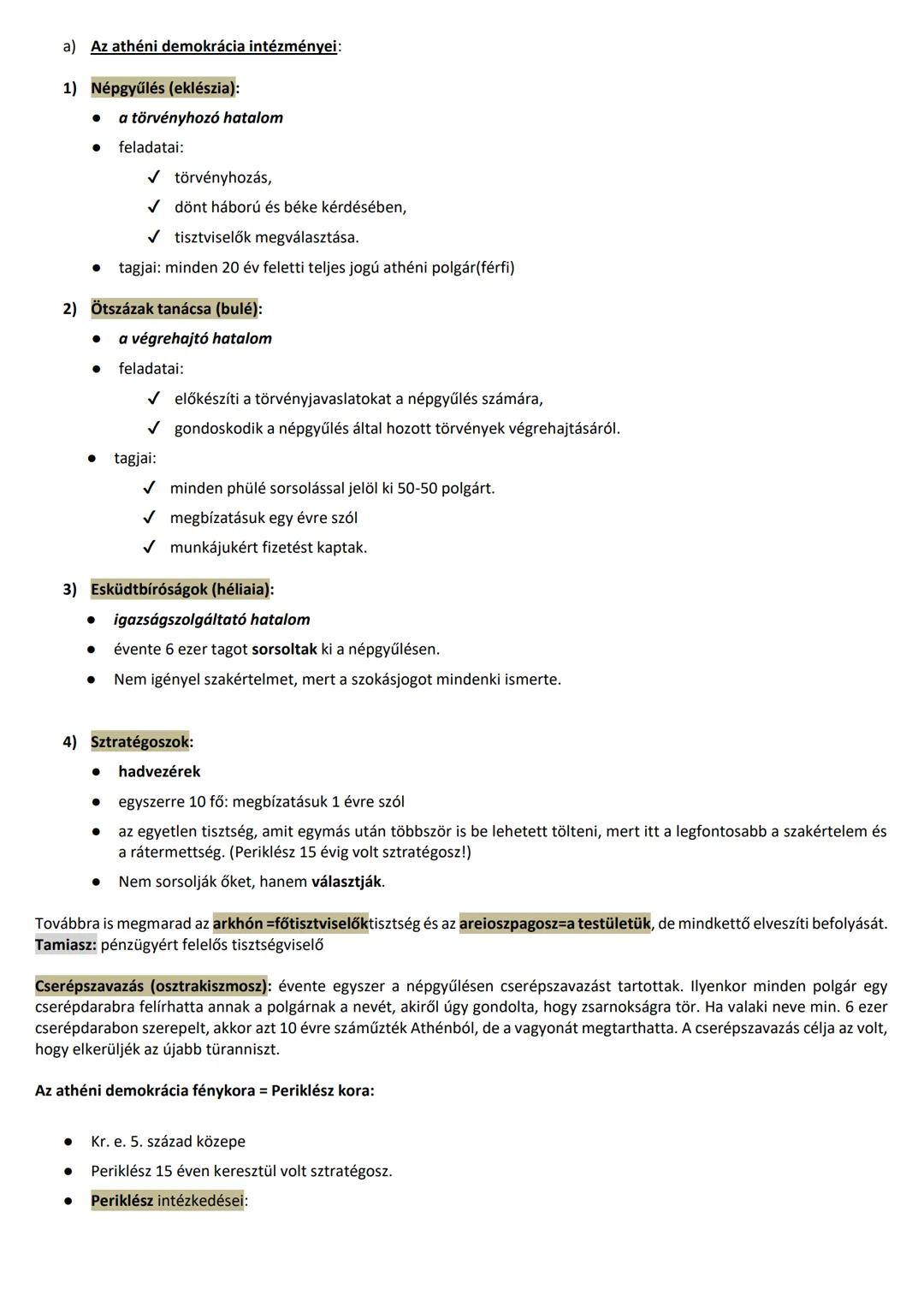 A demokrácia Athénban

POLISZOK KIALAKULÁSÁNAK ELŐZMÉNYE:
i.e.: 12.sz. a műkénéi civilizáció hanyatlik
A görög törzsek (akhájok, dórok) kisz