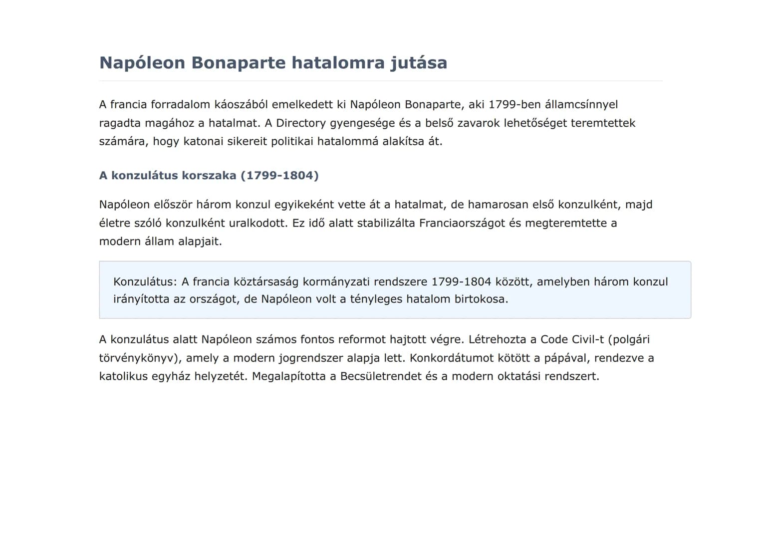 A napóleoni háborúk és Európa átalakulása
Napóleon hatalomra jutása és Európa átalakítása
Történelem  Grade 9  Hungary
Mit fogunk megtanulni