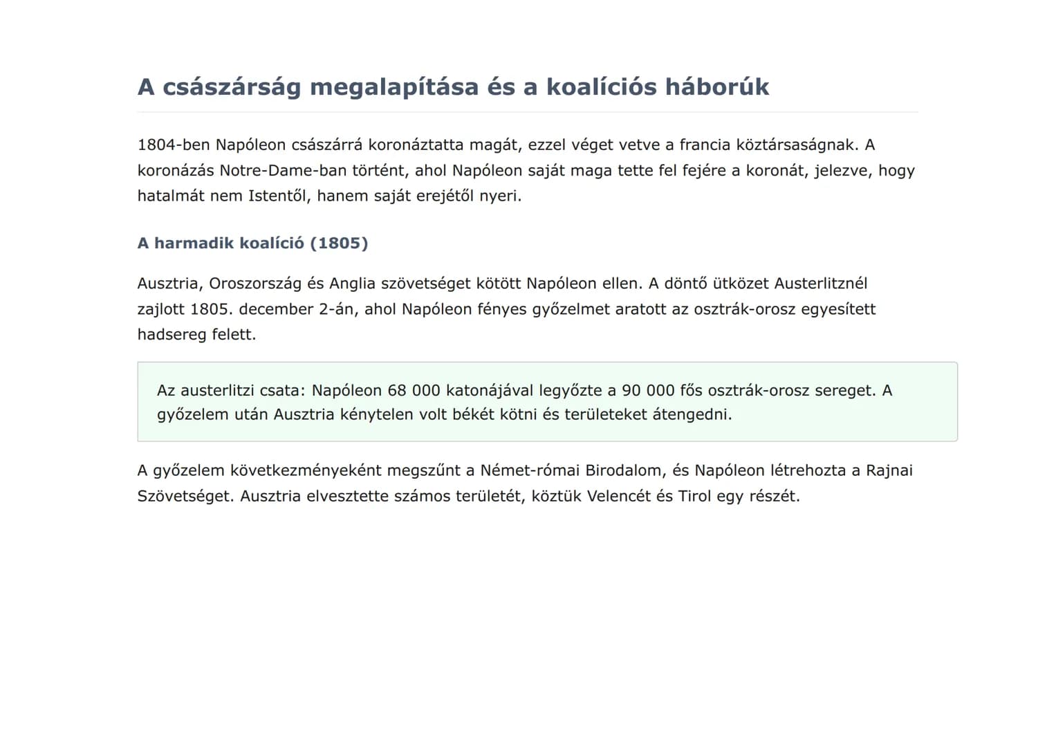 A napóleoni háborúk és Európa átalakulása
Napóleon hatalomra jutása és Európa átalakítása
Történelem  Grade 9  Hungary
Mit fogunk megtanulni