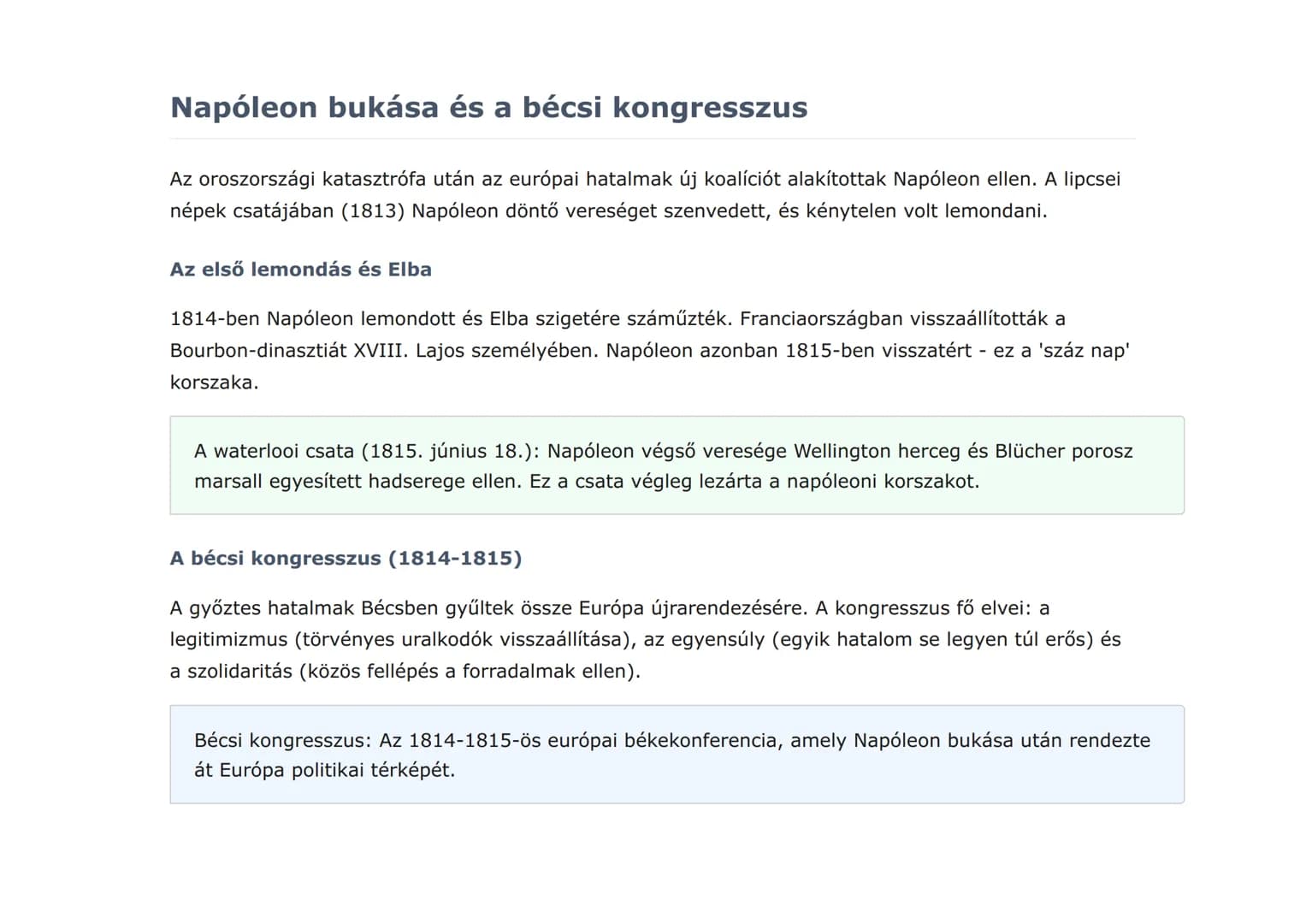 A napóleoni háborúk és Európa átalakulása
Napóleon hatalomra jutása és Európa átalakítása
Történelem  Grade 9  Hungary
Mit fogunk megtanulni