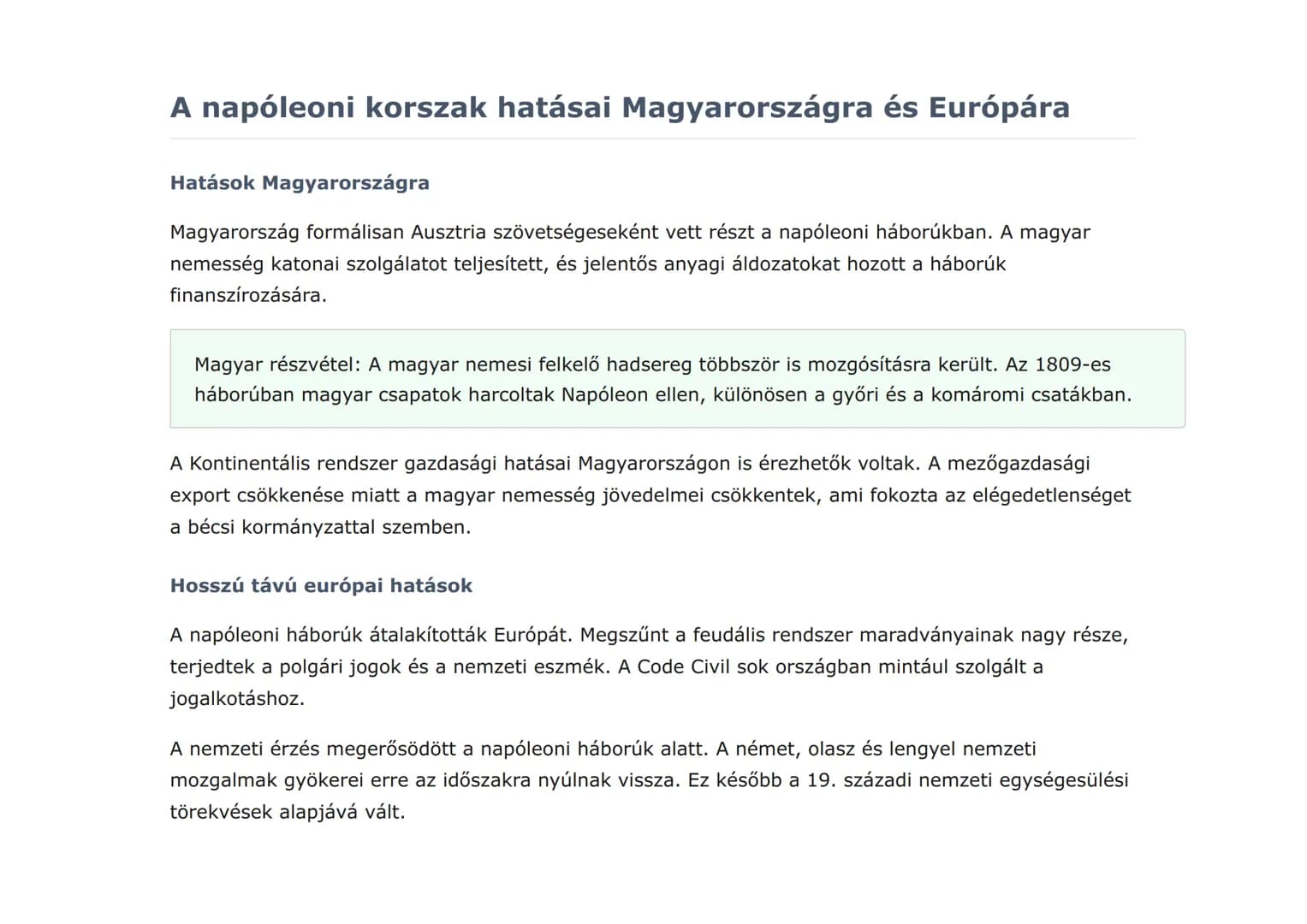 A napóleoni háborúk és Európa átalakulása
Napóleon hatalomra jutása és Európa átalakítása
Történelem  Grade 9  Hungary
Mit fogunk megtanulni