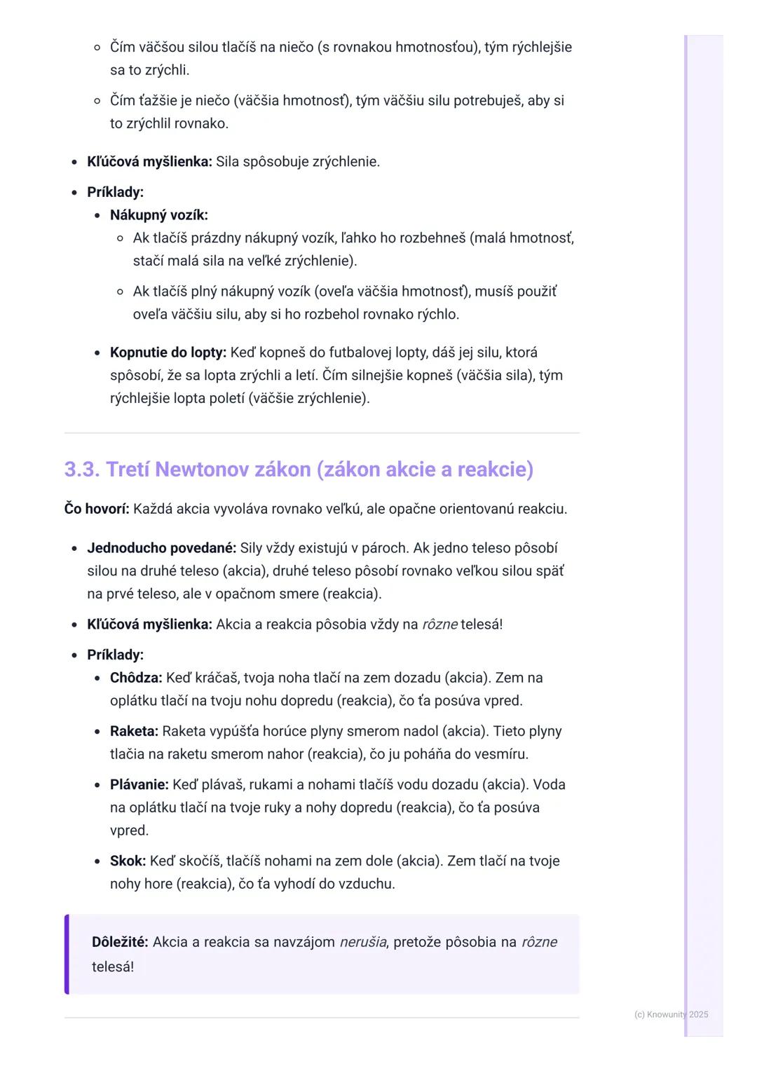 # Newtonove zákony pohybu

1. Prehľad / úvod

Newtonove zákony pohybu sú super dôležité v fyzike, lebo nám pomáhajú
pochopiť, prečo sa veci 