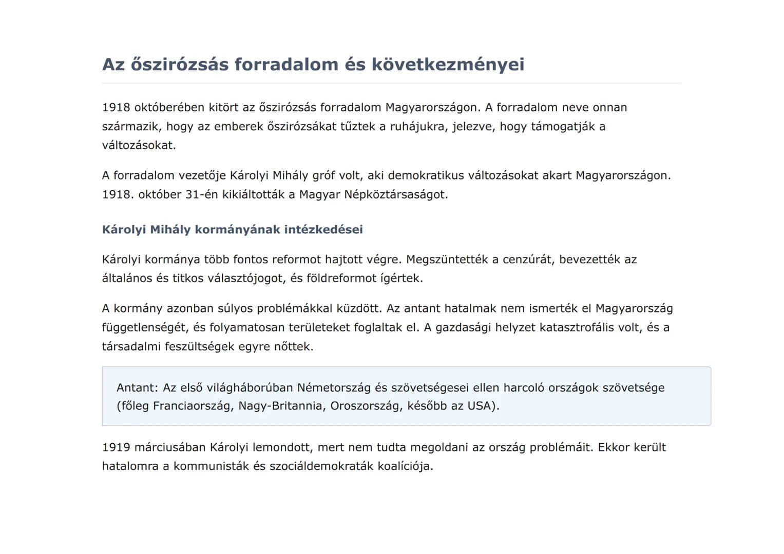 Az első világháború és következményei
Magyarországon (1914-1920)
A világháború hatásai és a forradalmak kora Magyarországon
Történelem  Grad