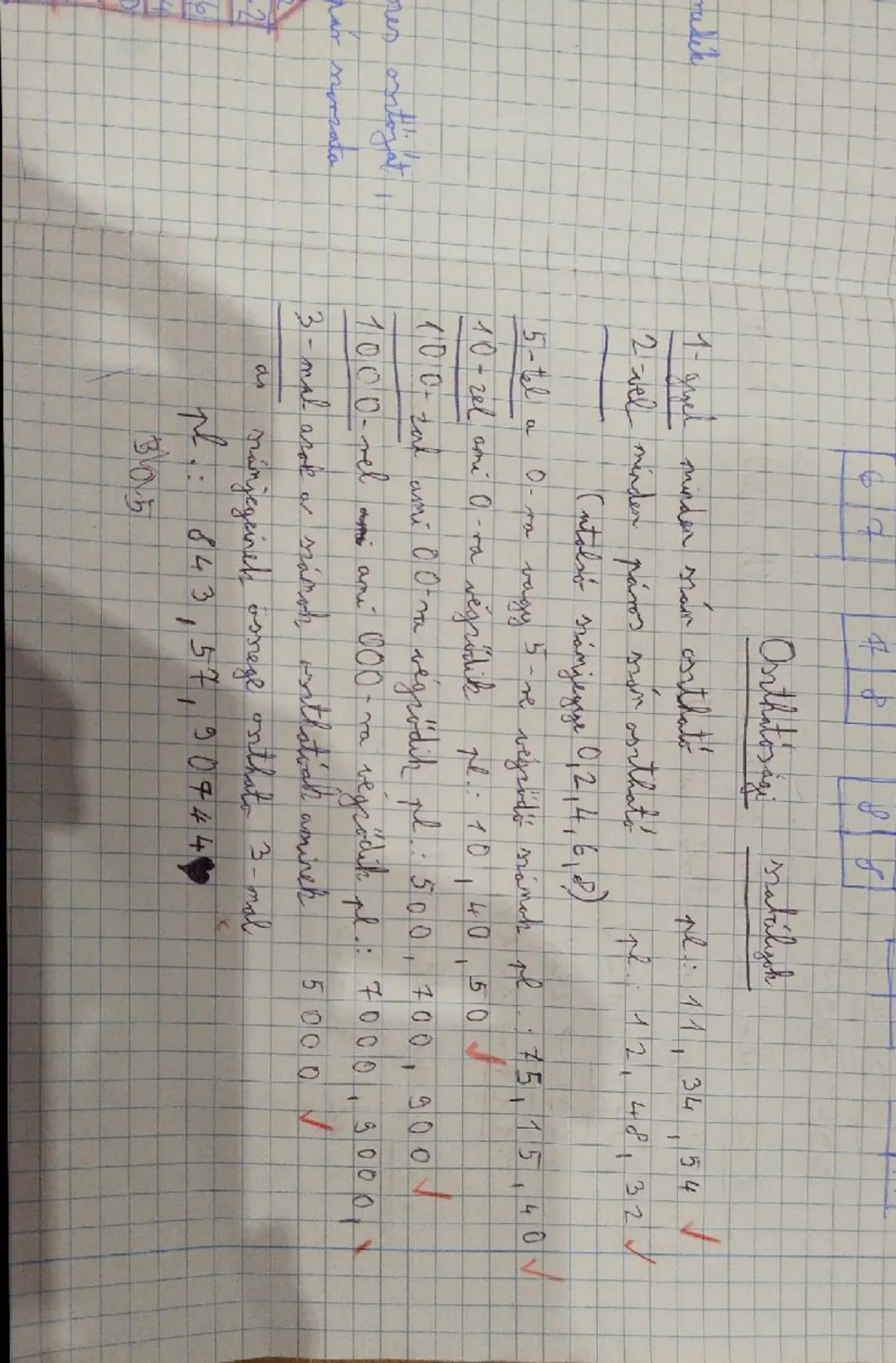 Oszthatósági szabályok - Matematika 6. osztály