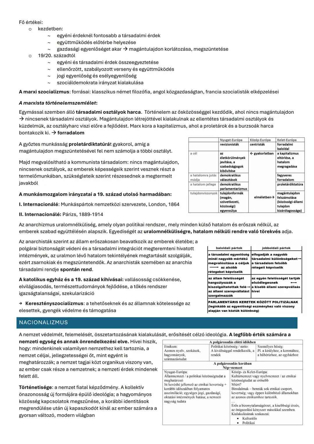 IDEOLÓGIÁK
Ideológia (politikai eszmerendszer): olyan összefüggőnézetek rendszere, amelyek a társadalmi életre vonatkozóan
normákat, értékek