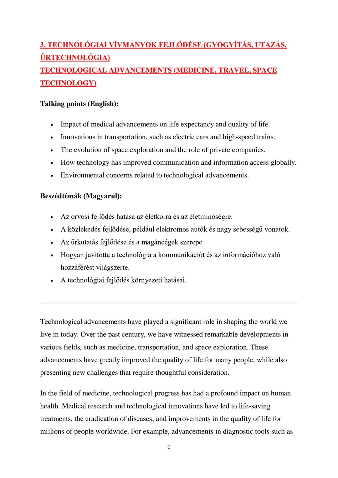 1. KÖRNYEZETI, GLOBÁLIS PROBLÉMÁK ENVIRONMENTAL AND
GLOBAL PROBLEMS
Talking points (EN):
- Types of pollution (air, water, land)
- Causes an