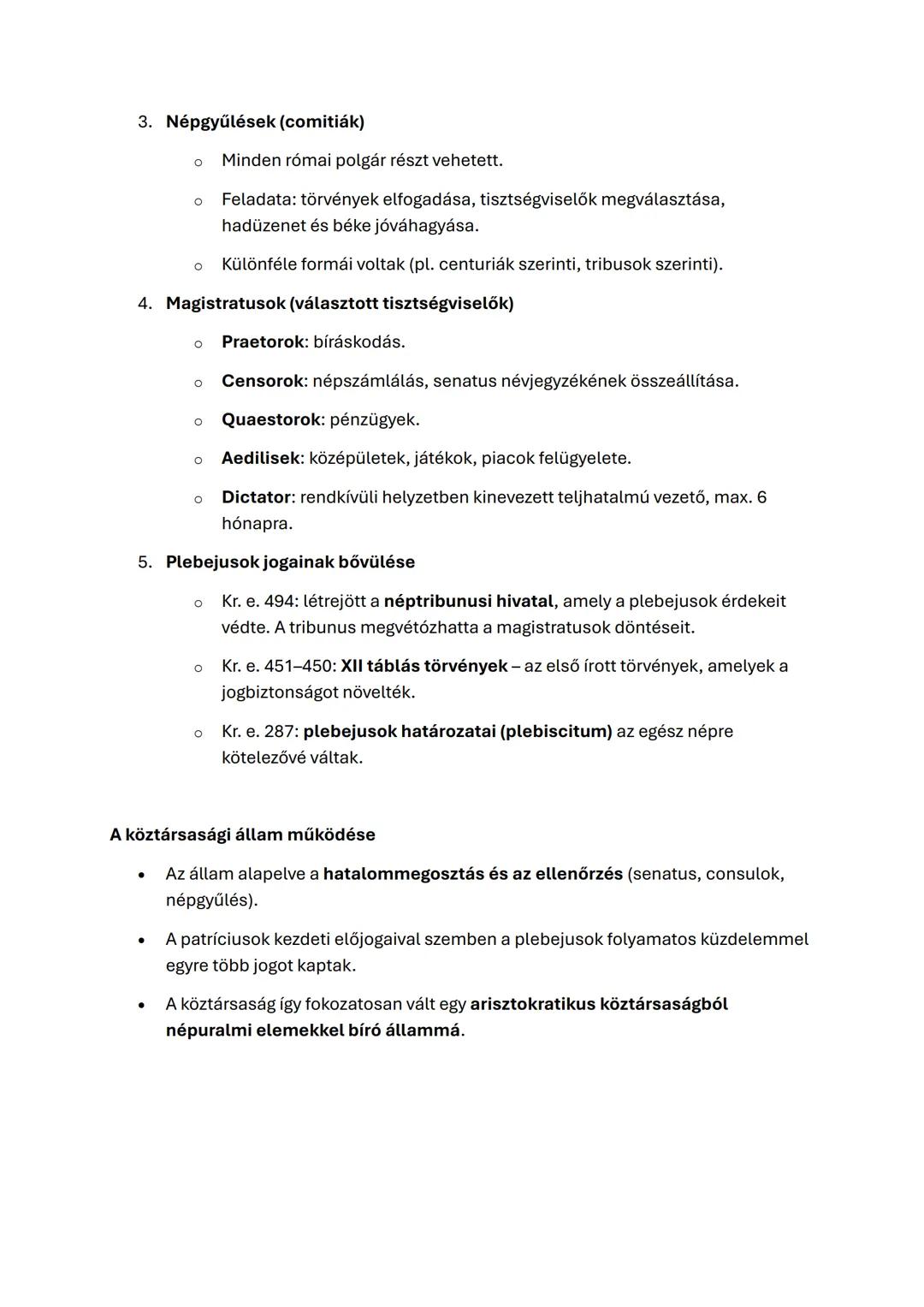 Róma - a köztársaság létrejötte és államszervezete
Előzmények
* Kr. e. 753: a hagyomány szerint Romulus alapította Rómát.
* A korai időkben 