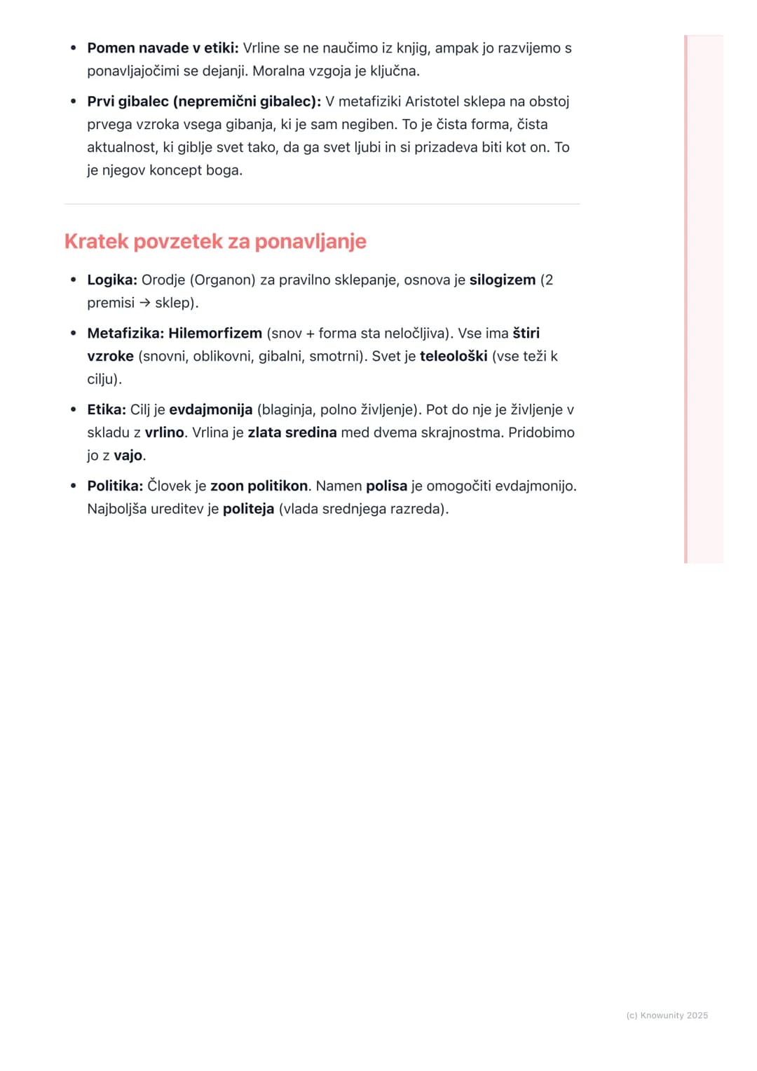 # Aristotel: Logika, metafizika in
etika

Splošni pregled Aristotela

Aristotel je bil Platonov učenec, ampak je razvil popolnoma svoj filoz