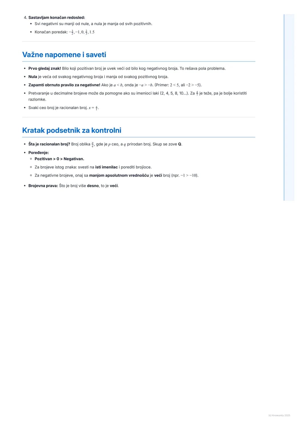 # Pojam i poređenje racionalnih brojeva

## Uvod u racionalne brojeve

Racionalni brojevi su proširenje svega što smo do sada učili o brojev