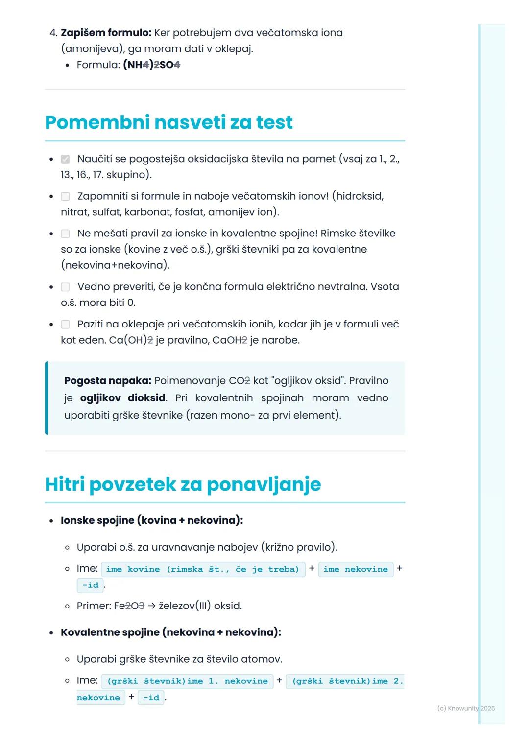 # Kemijske formule in
poimenovanje

Uvod v kemijske formule

Kemijske formule so kot abeceda v kemiji. Z njimi na kratek in enostaven
način 