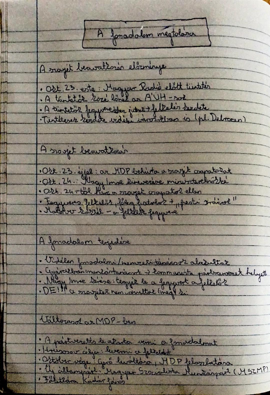 # Az 1956-os fonadalom
elörményei

A Rálose-déktatúra válsága.

*   Gardasági válság termelőszövetkezetes és.
*   Eletsrimonal csörbenése
és