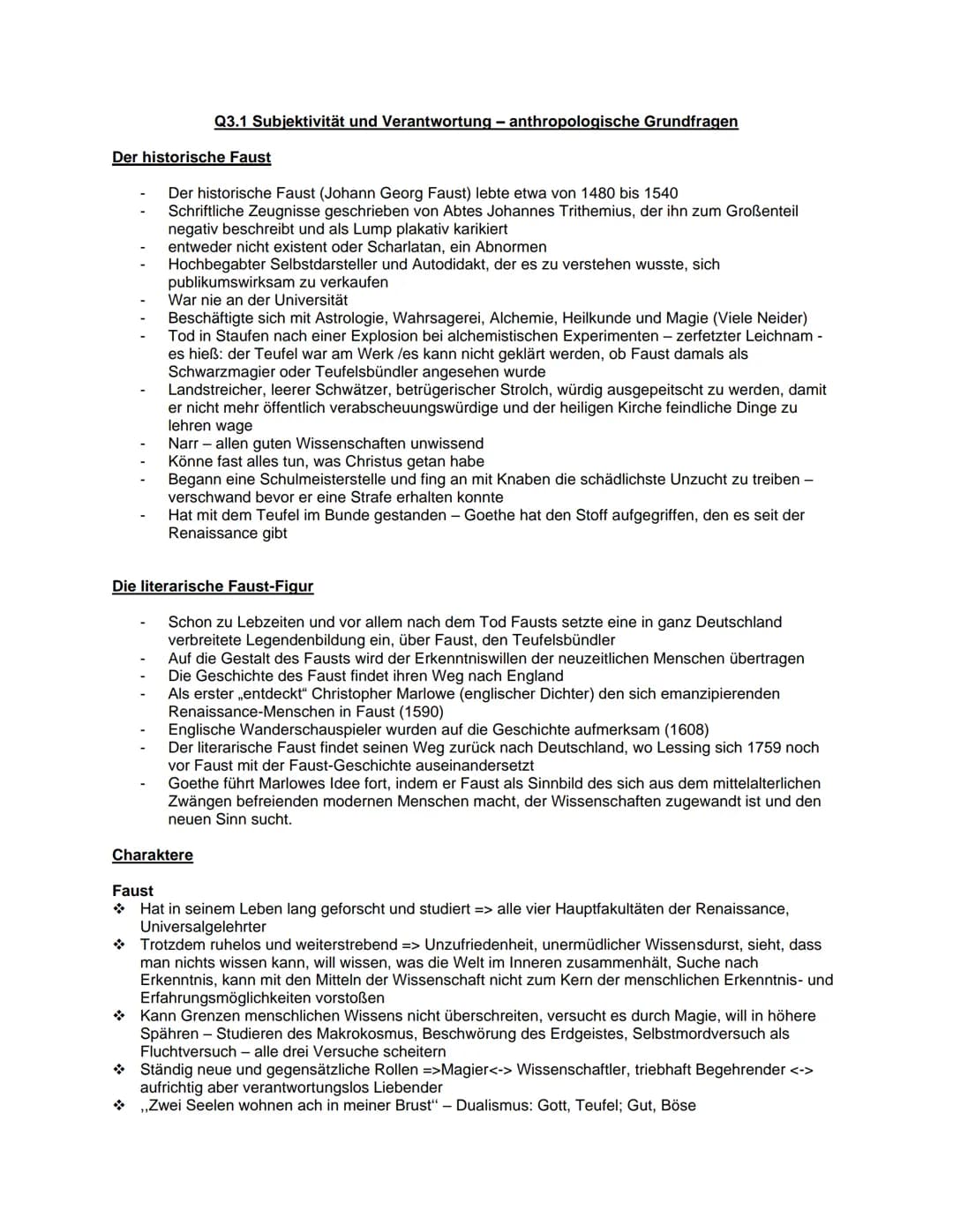 # Q3.1 Subjektivität und Verantwortung - anthropologische Grundfragen

Der historische Faust

- Der historische Faust (Johann Georg Faust) l