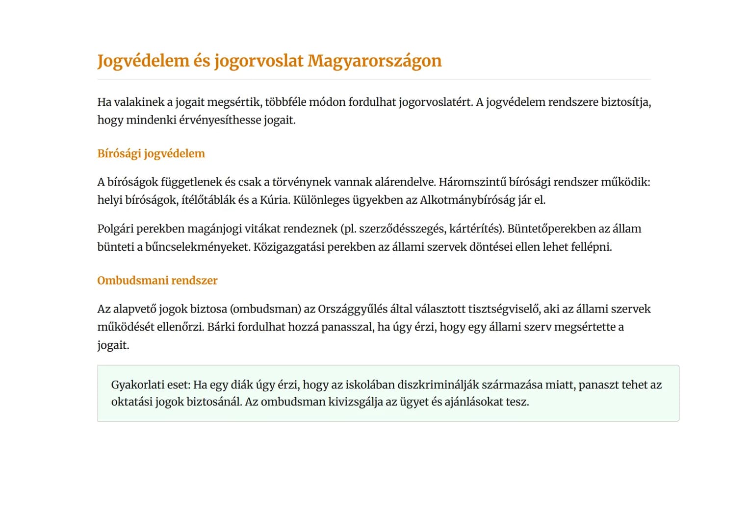 Állampolgárság és jogok: Alapvető emberi és
állampolgári jogok
Az emberi jogok és állampolgári jogok rendszere Magyarországon
Társadalmi és 