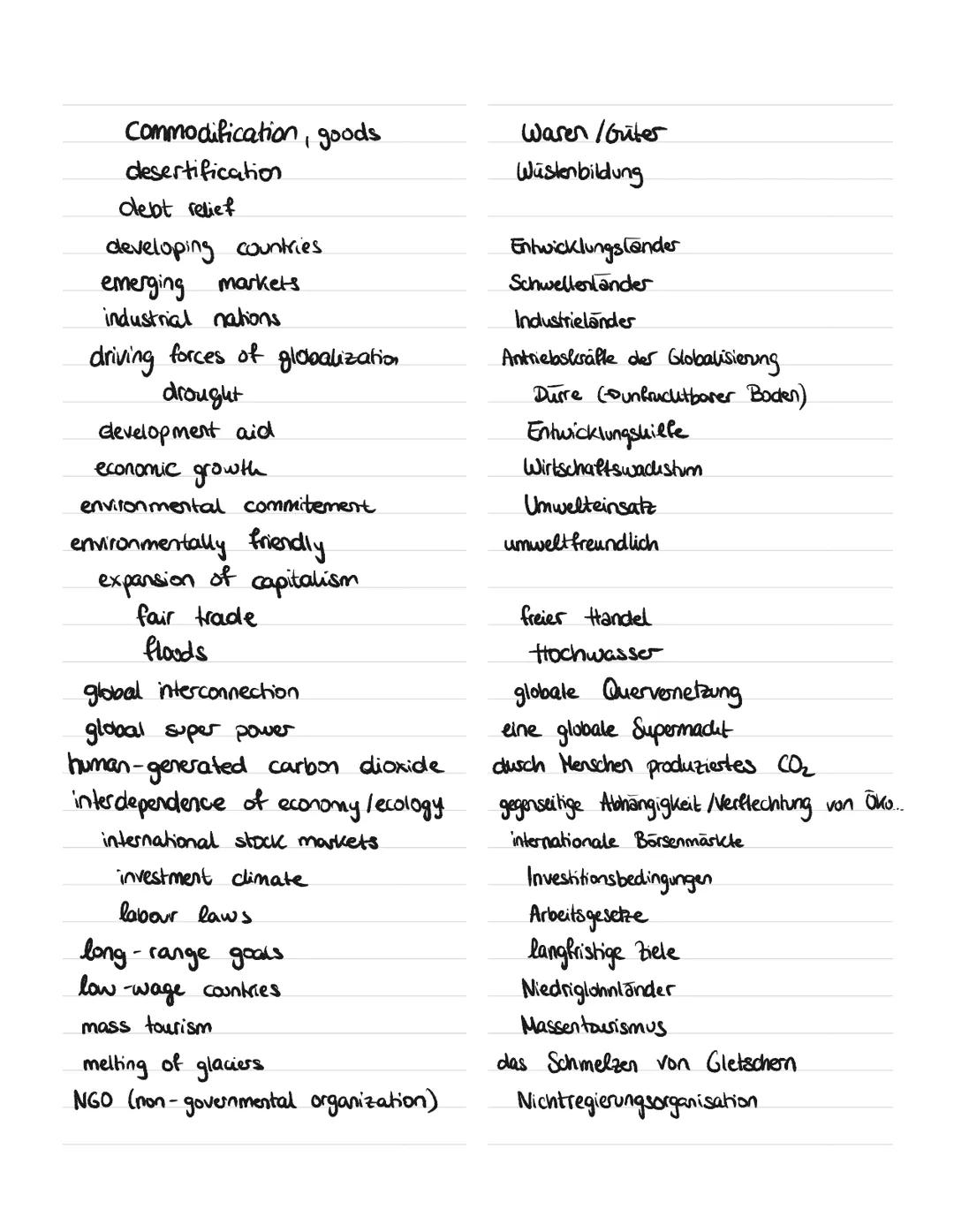 # GLOBALISATION Definition

• process of increasing global
conformity (übereinstimmung)

Lo with regard to cultural, economical &
technical 