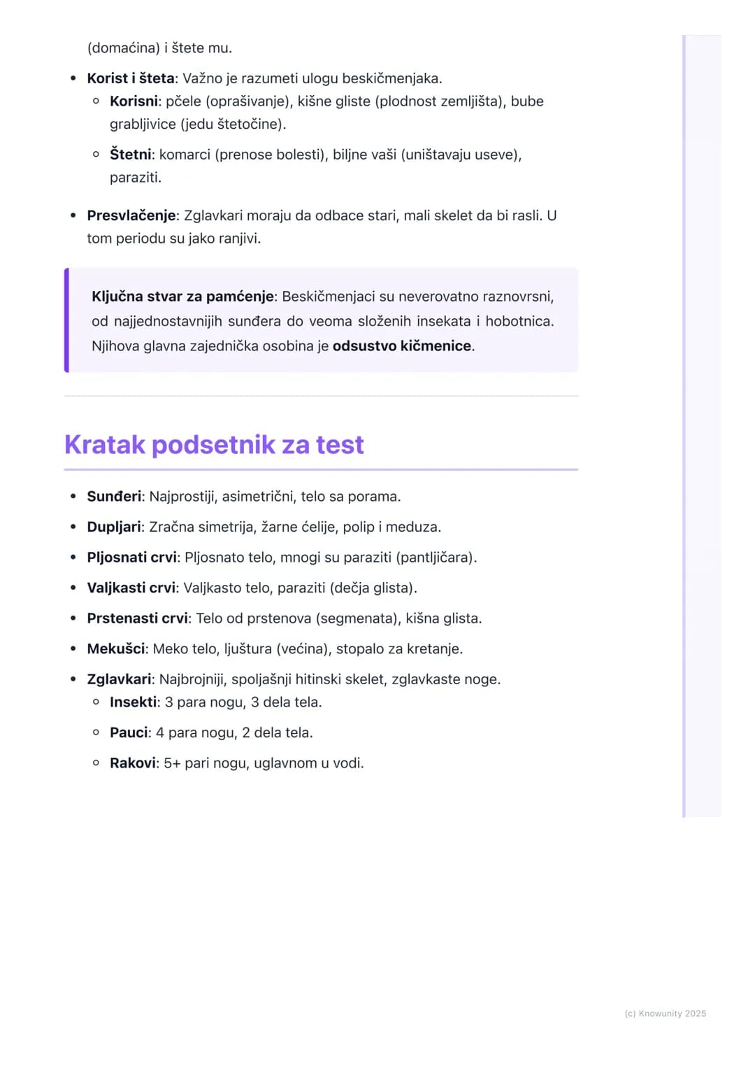 # Beskičmenjaci

Uvod u beskičmenjake

Beskičmenjaci su životinje koje nemaju kičmu, odnosno kičmeni stub. Oni čine
ogromnu većinu svih živo