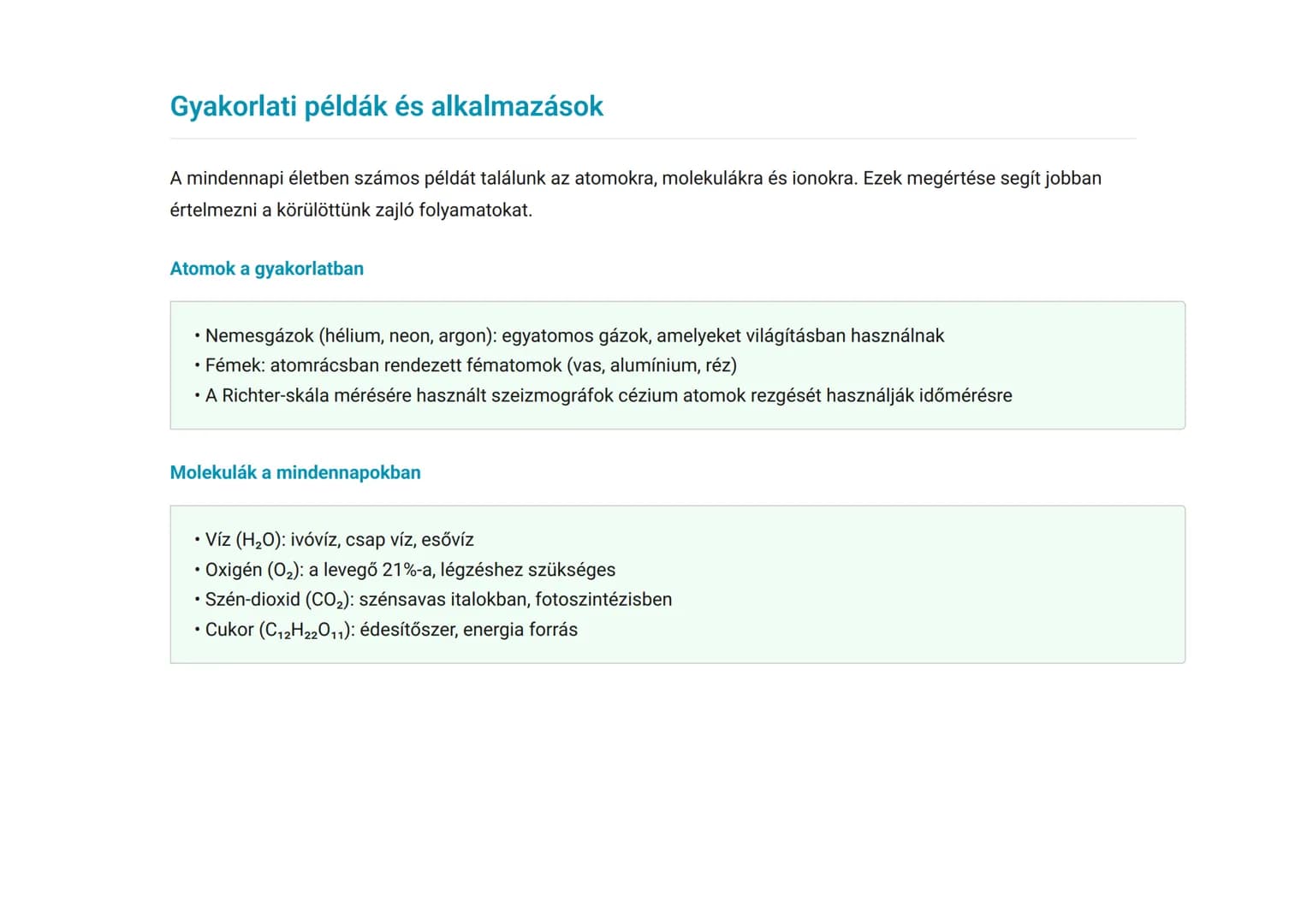Az anyag részecskeszerkezete: atomok, molekulák,
ionok
Az anyag alapvető építőkövei és szerkezeti egységei
Kémia • Grade 9 • Hungary
Tanulás
