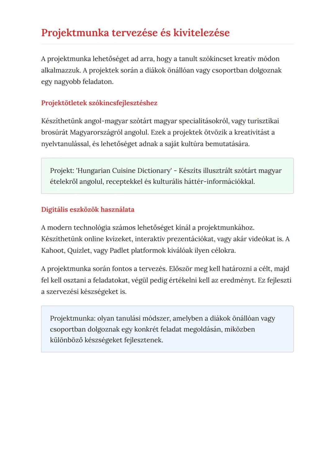 Angol szókincsfejlesztés: olvasás,
hallás utáni értés és projektmunka
Szókincsbővítő játékok és feladatok az angol nyelvtanuláshoz
Angol Gra