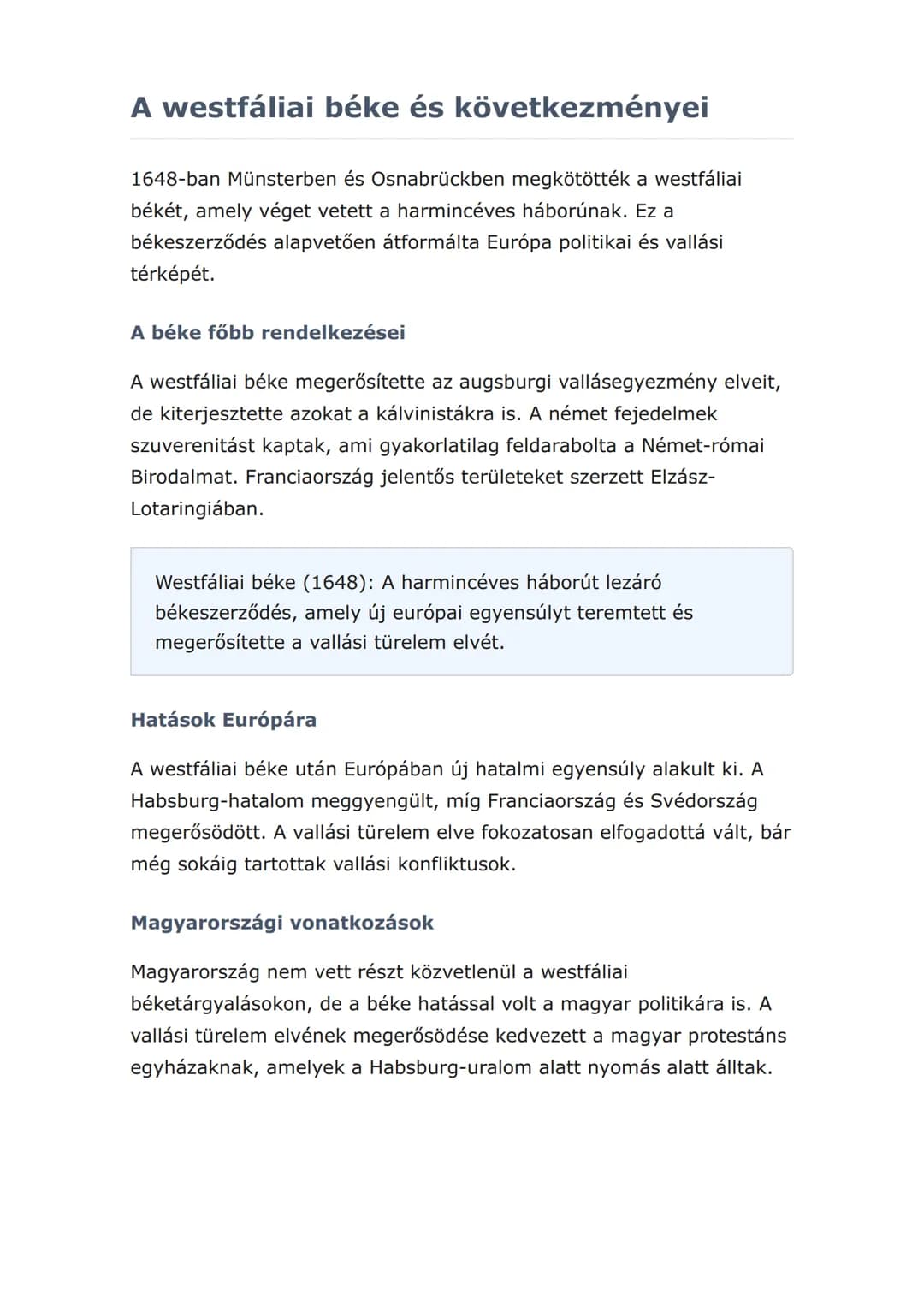 A vallásháborúk Európában:
reformáció és
ellenreformáció kora
A 16-17. századi európai vallásháborúk okai, lefolyása és
következményei
Törté