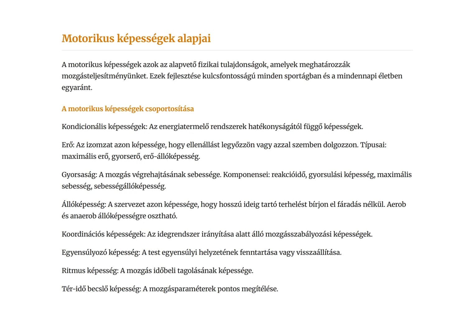 Mozgásfejlesztés és motorikus képességek:
Funkcionális és preventív edzés
Funkcionális edzés és sérülésmegelőzés alapjai a testnevelésben
Te