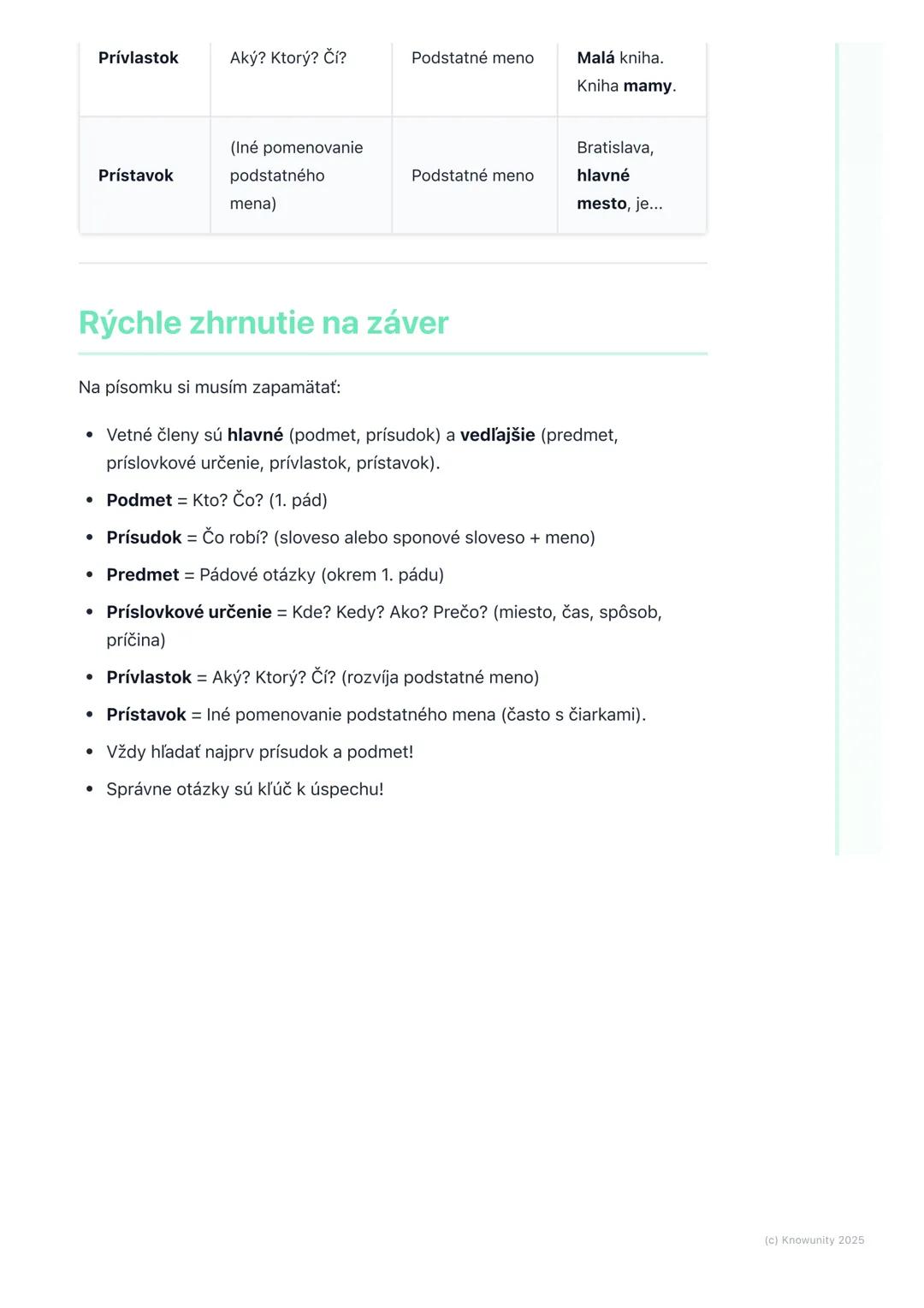 # Vetné členy a ich rozdelenie

## Úvod do vetných členov

Ahojte! Pripravujem si poznámky na písomku zo slovenčiny o vetných členoch.
Je to