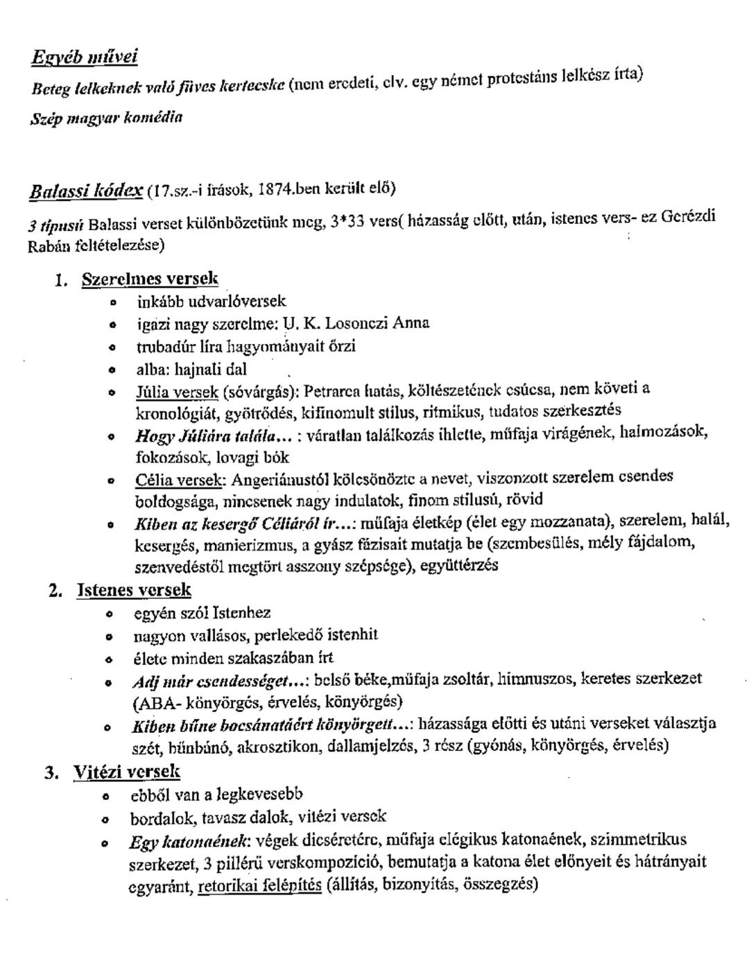 # Balassi Bálint
(1554-1594)

Korbevezető:

reneszánsz: újjászületés (antikvítás), É-Itália, Homo mensura tétel, humanizmus, természetszeret
