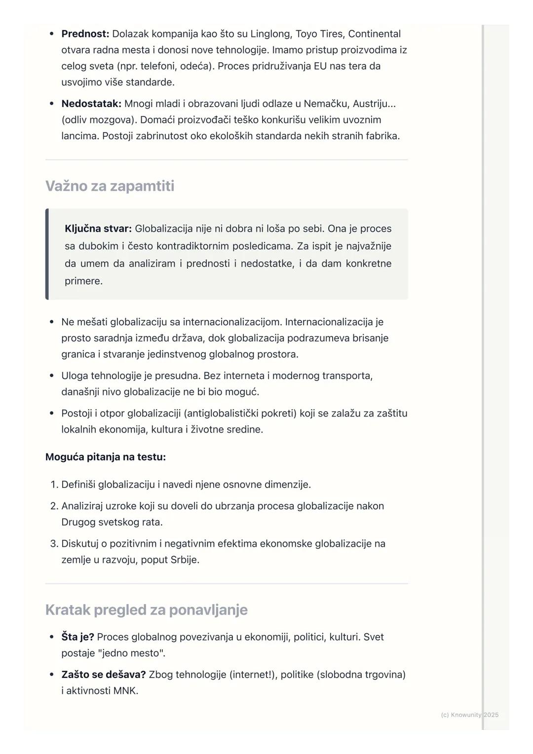 # Globalizacija

Uvod u pojam globalizacije

Globalizacija je proces kojim svet postaje sve povezaniji. To nije samo
ekonomski fenomen, već 