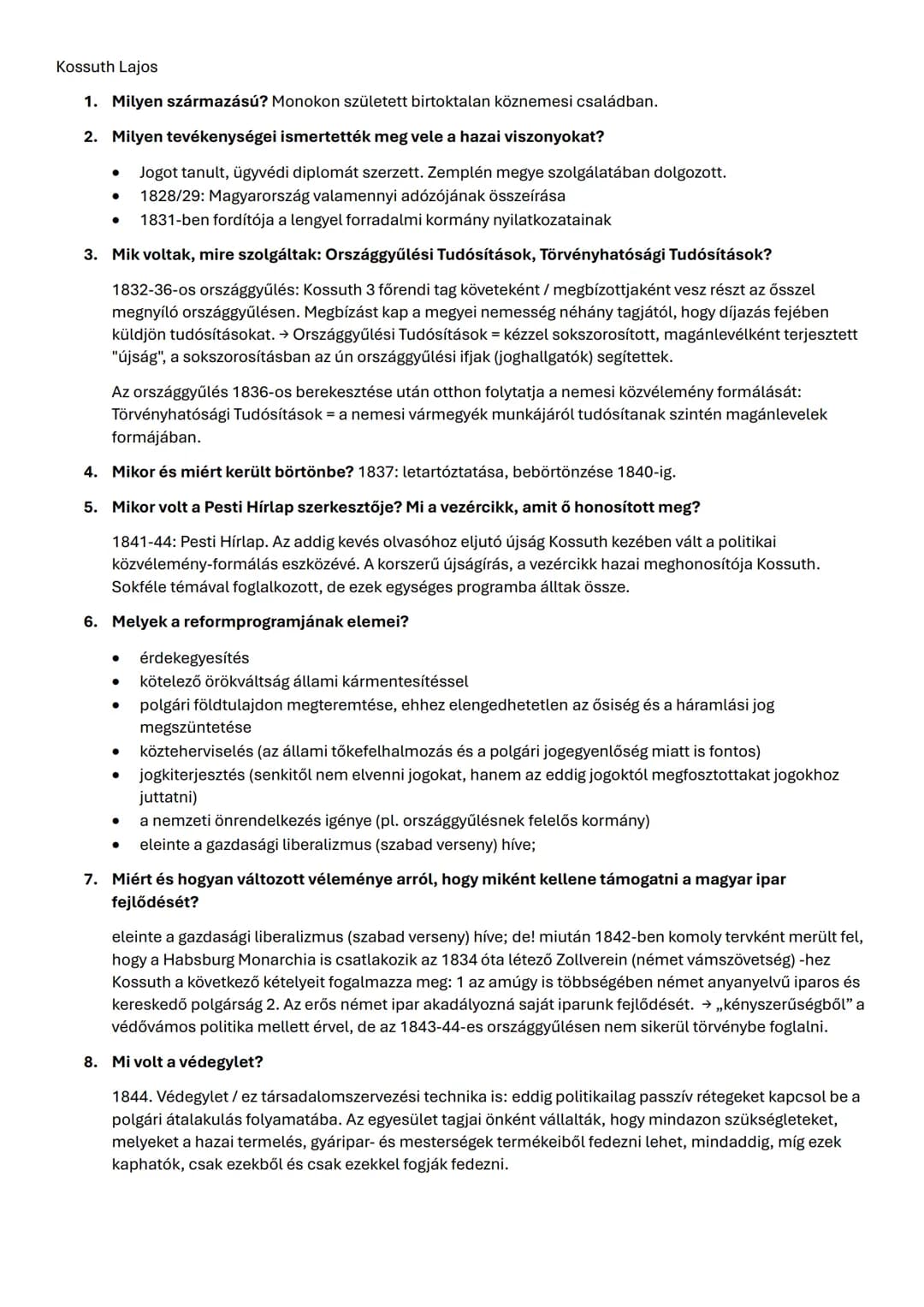 A reformkor
1. Mit jelent a reform? Újjáformálás, megújítás békés eszközökkel. Rendszerint széles néprétegeket
érintő változás vagy megújulá