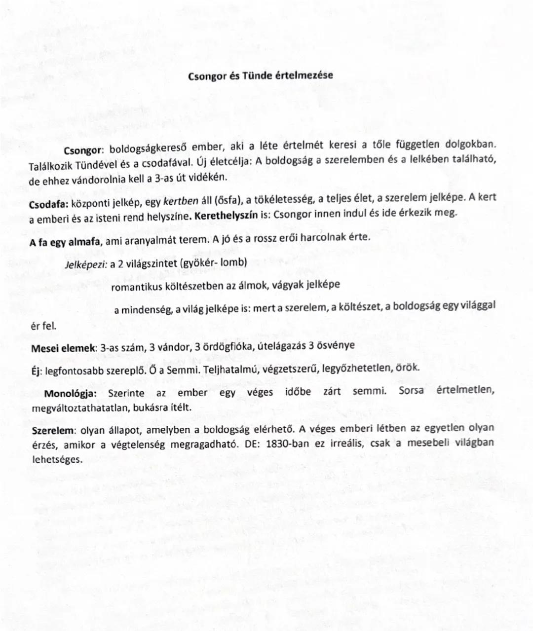 # Vörösmarty Mihály: Csongor és Tünde

elemzés

- 1830-ban keletkezett

- műfaja: - drámai költemény: lírával átszőtt elbeszélés (műnemkever