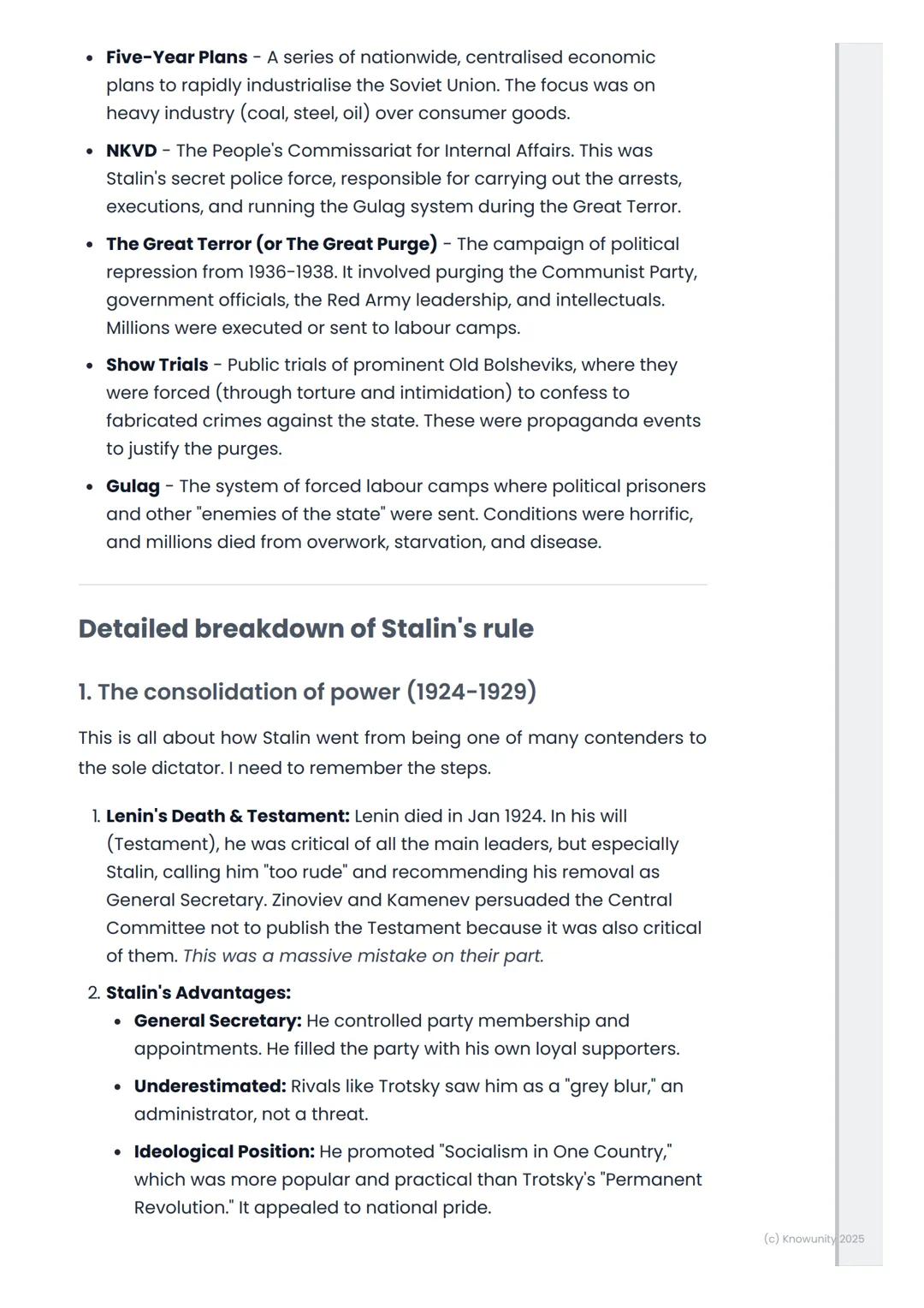 # Stalin's Russia

An overview of Stalin's Russia

After Lenin's death in 1924, a power struggle began for control of the
Soviet Union. Jose