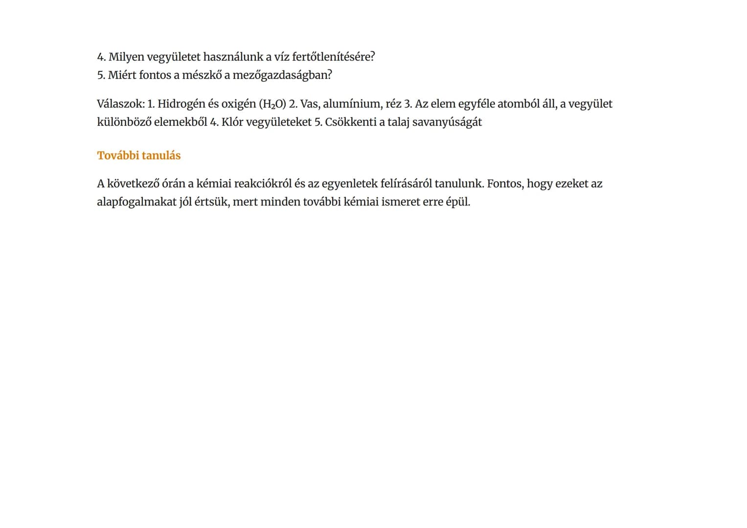 Atomok, molekulák, elemek és vegyületek
Magyarországon
Az anyag felépítése és hazánkban gyakori elemek, vegyületek
Kémia • Grade 7 • Hungary