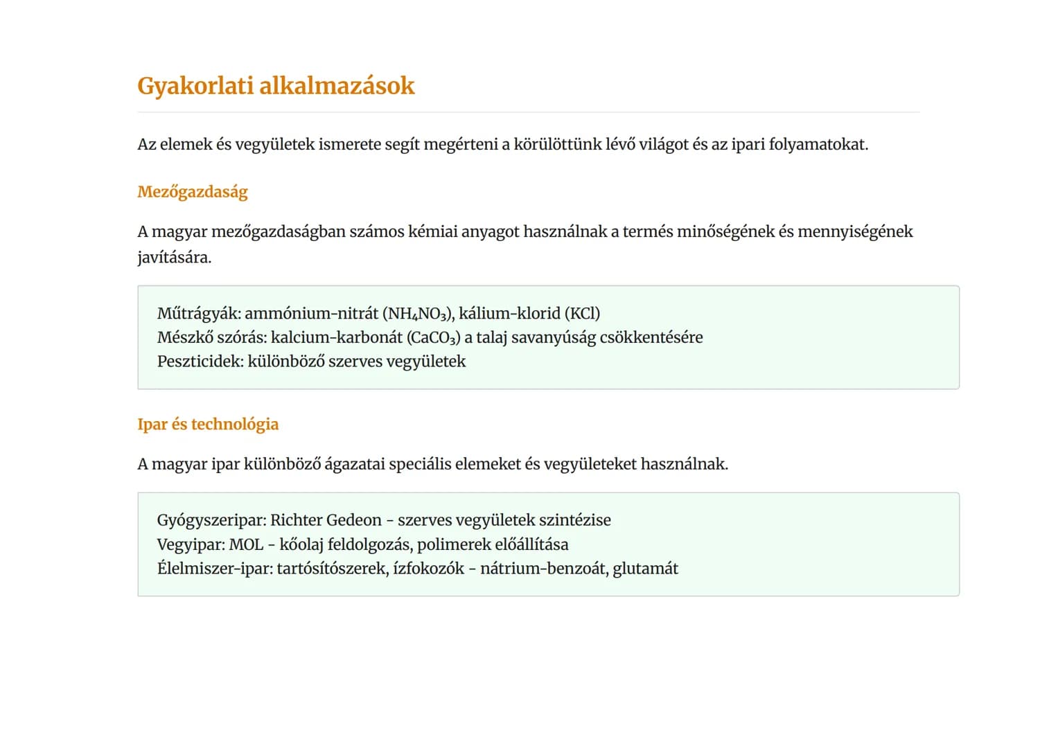 Atomok, molekulák, elemek és vegyületek
Magyarországon
Az anyag felépítése és hazánkban gyakori elemek, vegyületek
Kémia • Grade 7 • Hungary
