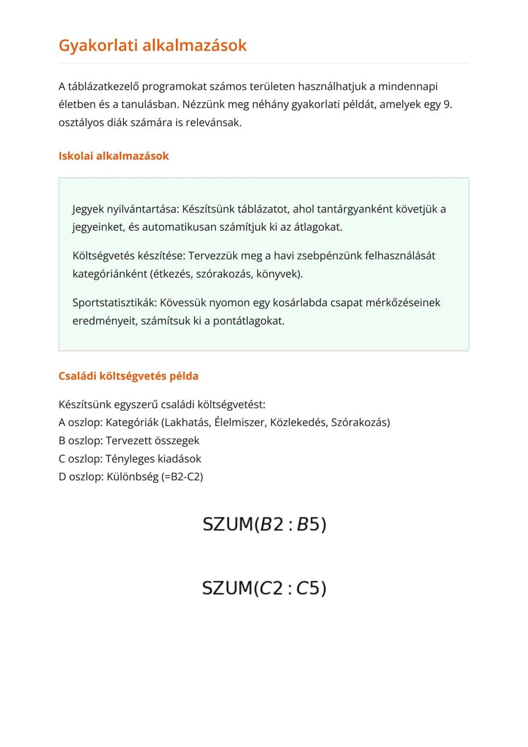 Táblázatkezelő programok alapjai
- Excel és LibreOffice Calc
Táblázatkezelés alapjai, képletek, függvények és gyakorlati alkalmazások
Inform