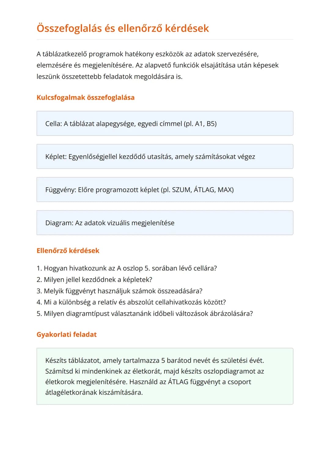 Táblázatkezelő programok alapjai
- Excel és LibreOffice Calc
Táblázatkezelés alapjai, képletek, függvények és gyakorlati alkalmazások
Inform