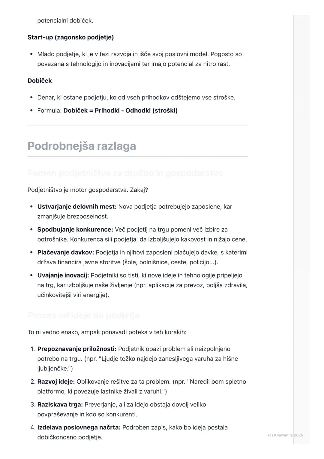 # Podjetništvo in inovacije

## Uvod v podjetništvo in inovacije

Podjetništvo je proces ustvarjanja nečesa novega, kar ima vrednost, pri če