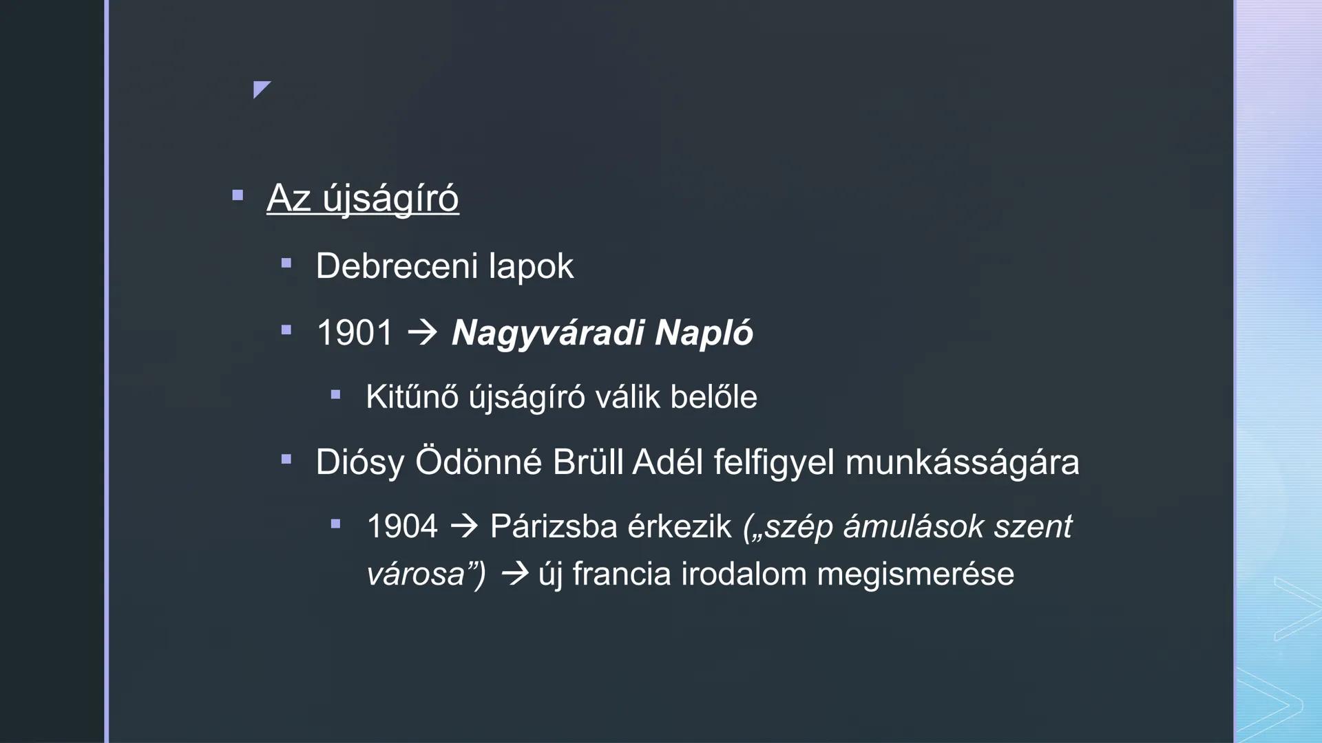 - Ady Endre élete
és pályaképe ■ „Mert a legfontosabb Ady Endre költészetében nem
is annyira az ő versei – melyeknek egy része, az
igazak, ő