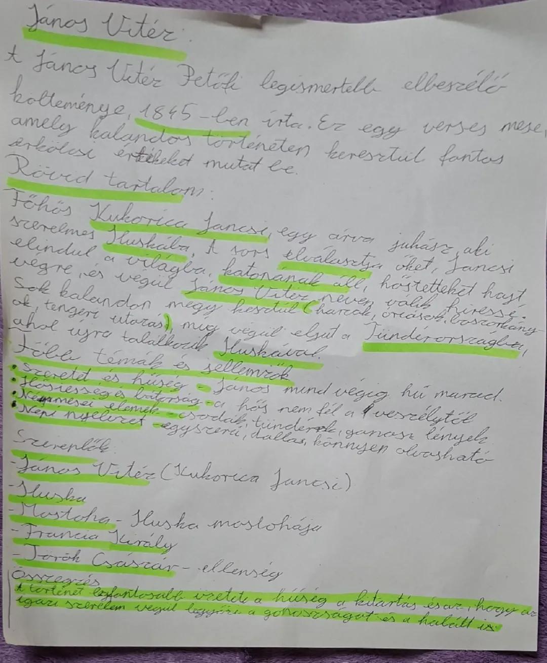 János Viter

& fancy Viter Petőfi legismertelt elbeszélő
kolteménye, 1845-ben úrta. Ez egy verses mese,
amely kalandos torténeten keresztúl 