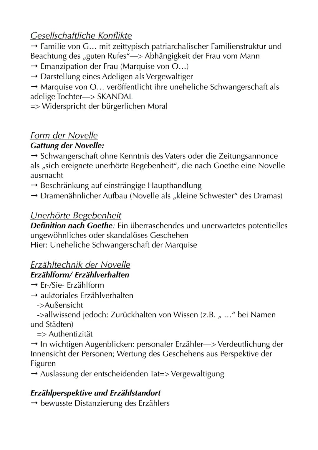 Heinrich von Kleist:
„Die Marquise von O..."

Autor: Heinrich von Kleist
Jahr: 1808
Textsorte: Novelle (Erzählung)
Protagonisten: Marquise v