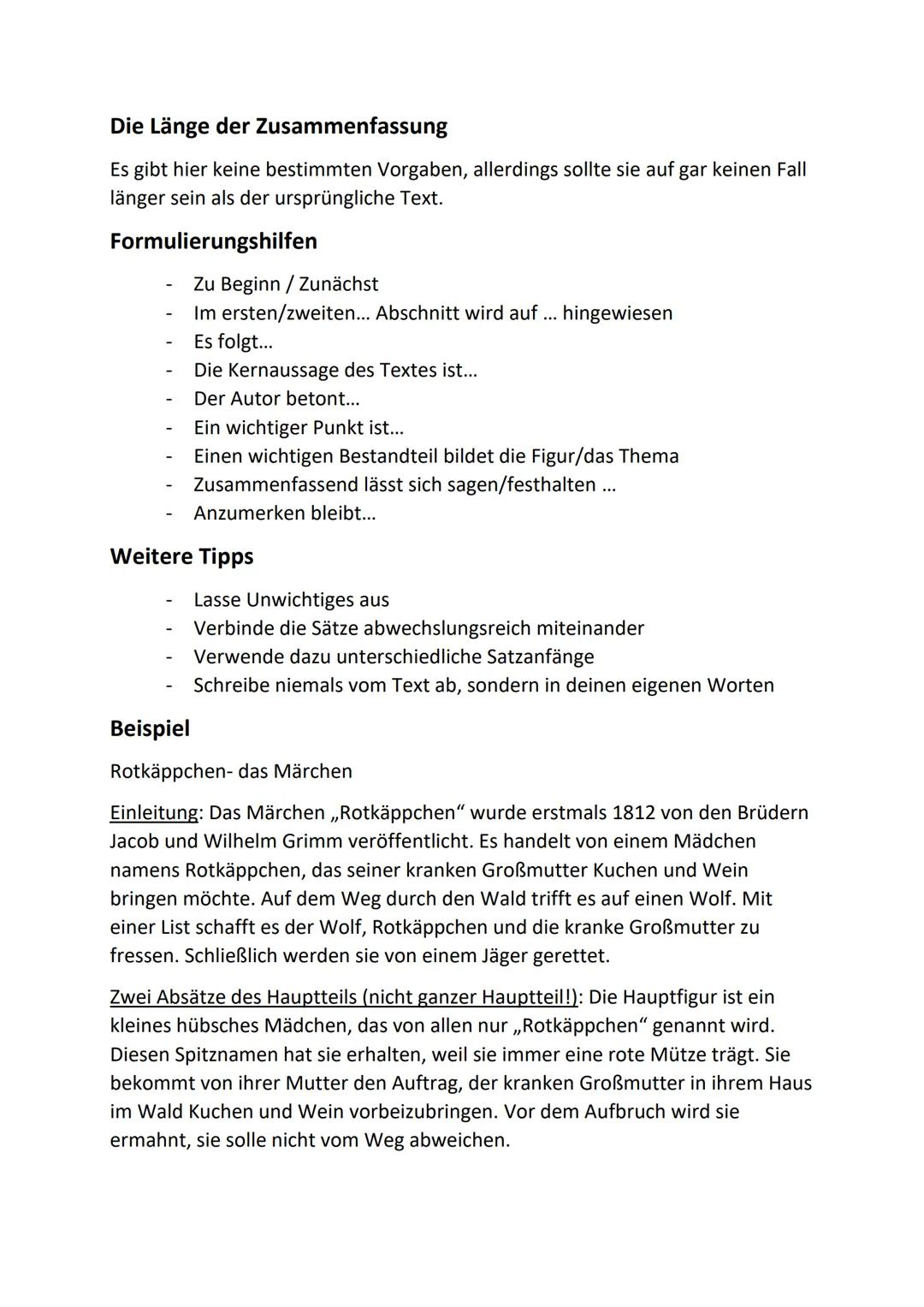 # Zusammenfassung schreiben - wie geht das?
In einer Zusammenfassung wird der wichtigste Inhalt eines Textes mit eigenen
Worten wiedergegebe