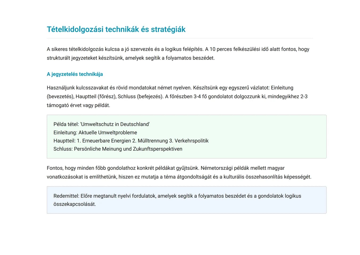 Érettségi német szóbeli vizsga: Tételkidolgozás és
prezentáció
Szóbeli érettségi vizsga felkészítés: tételek és prezentáció
Német • Grade 12