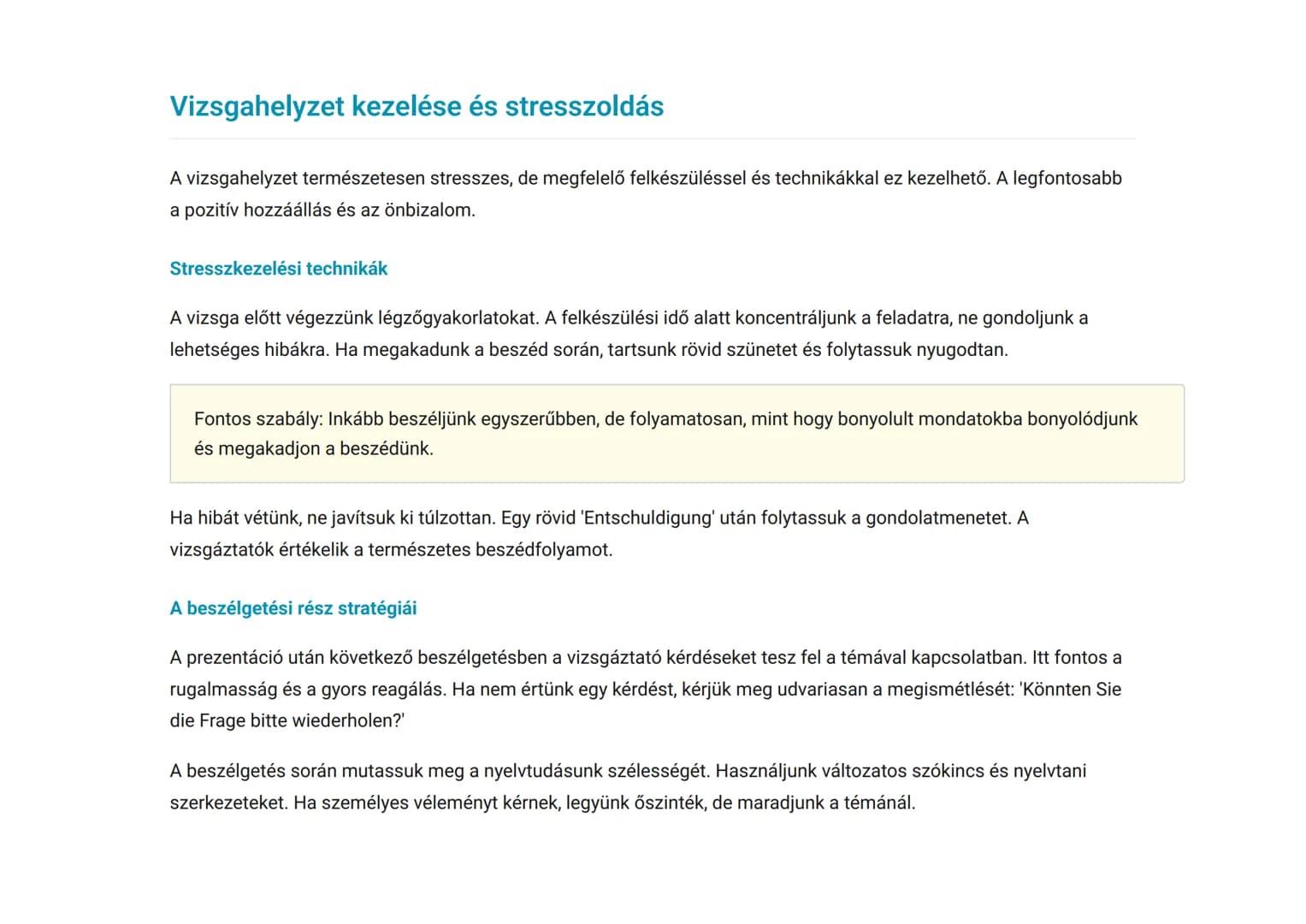 Érettségi német szóbeli vizsga: Tételkidolgozás és
prezentáció
Szóbeli érettségi vizsga felkészítés: tételek és prezentáció
Német • Grade 12