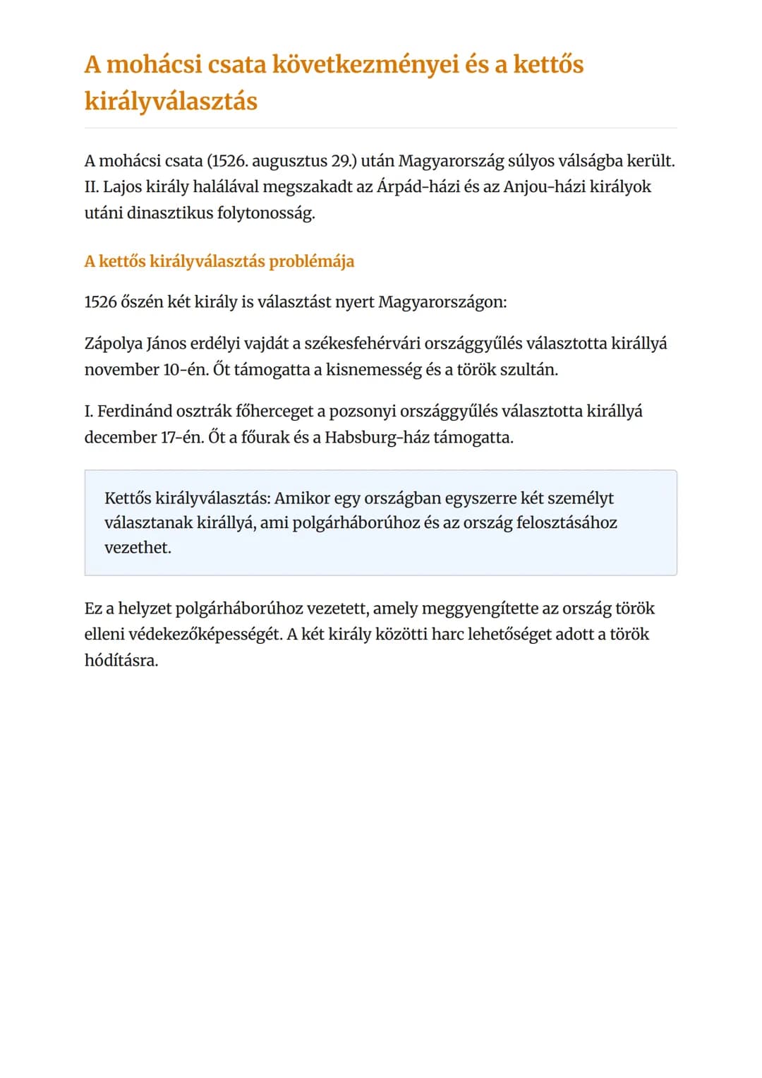 A magyar királyság három részre
szakadása és Erdély fejedelemség
Magyarország felosztása és az Erdélyi Fejedelemség kialakulása
Történelem  