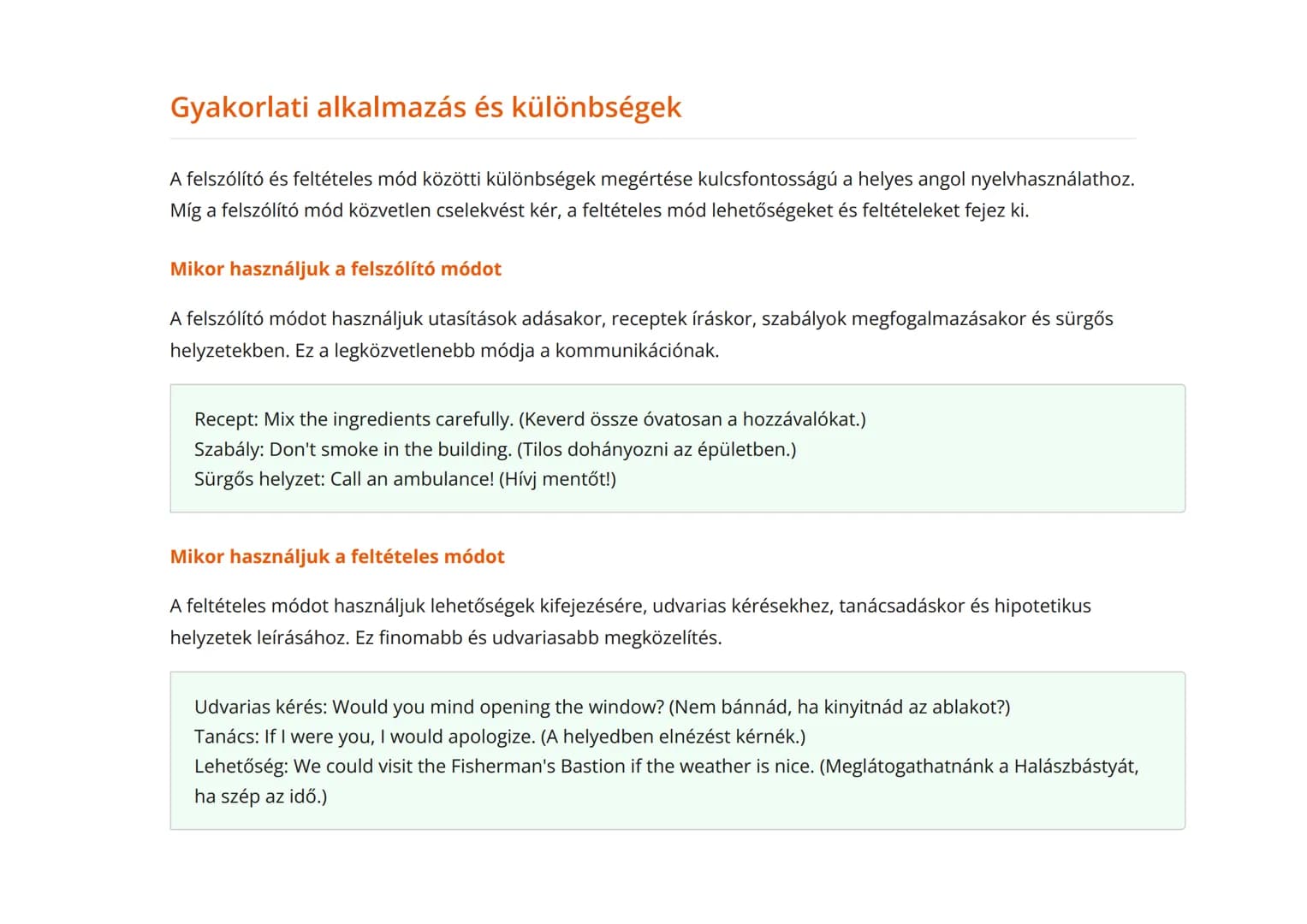 Felszólító és feltételes mód az angol nyelvben
Az imperative és conditional módok használata és gyakorlása
Angol • Grade 8 • Hungary
Mit fog