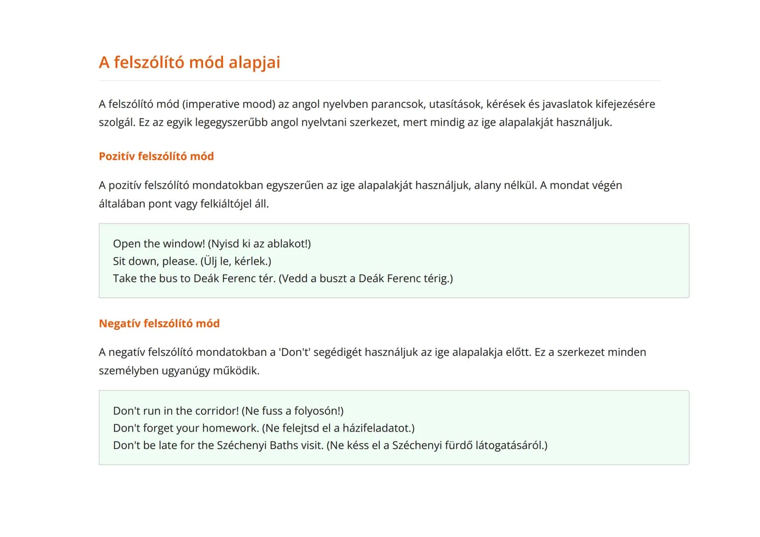 Felszólító és feltételes mód az angol nyelvben
Az imperative és conditional módok használata és gyakorlása
Angol • Grade 8 • Hungary
Mit fog