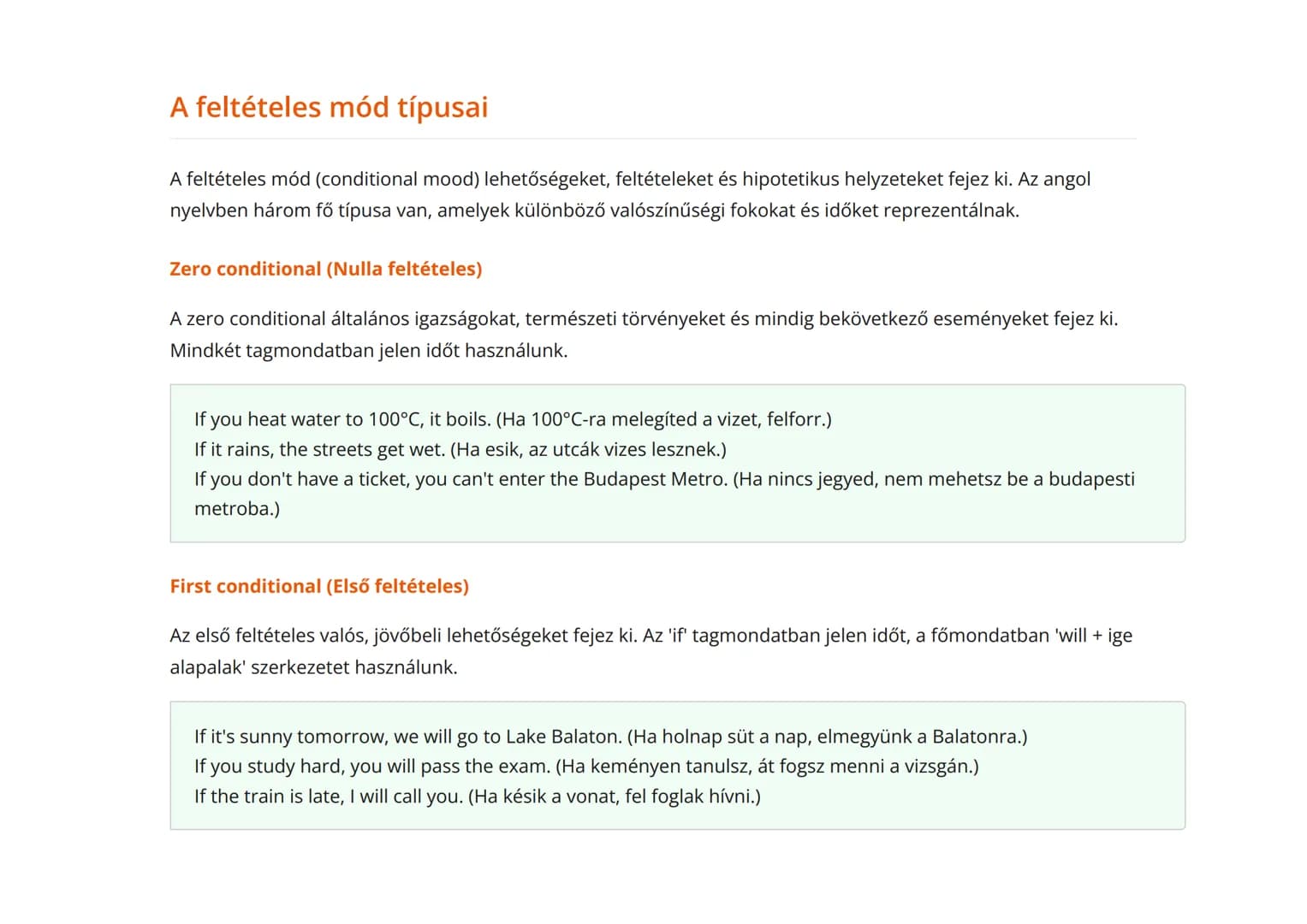 Felszólító és feltételes mód az angol nyelvben
Az imperative és conditional módok használata és gyakorlása
Angol • Grade 8 • Hungary
Mit fog